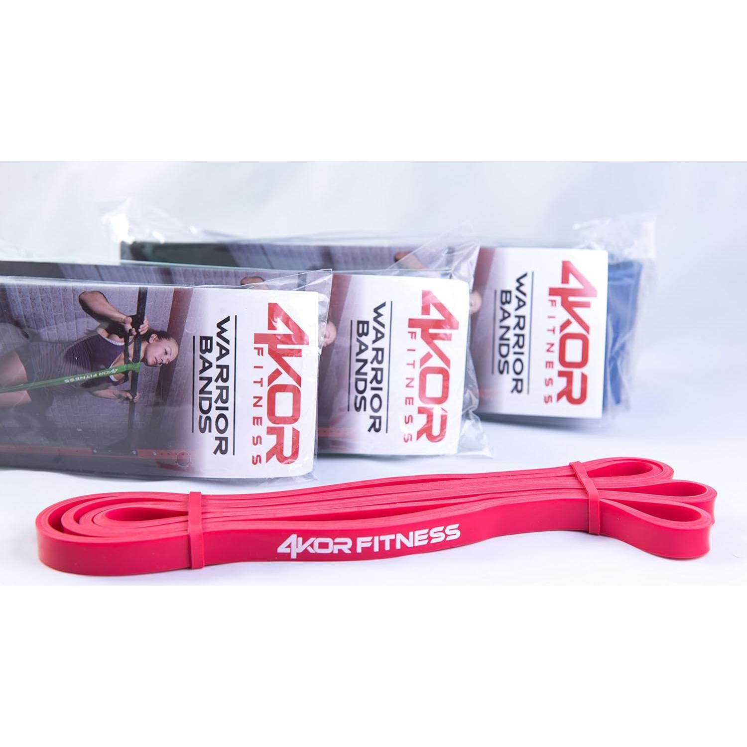 Banda de Resistencia 4KOR Fitness Roja 15-35 lbs (6.8-15.9 kg)