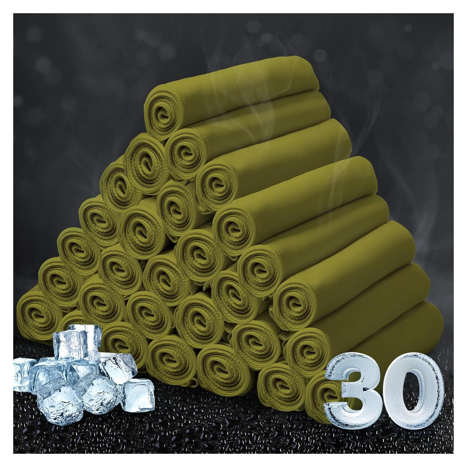 Toalla de Enfriamiento Honoson 30 Unidades Microfibra Verde Militar