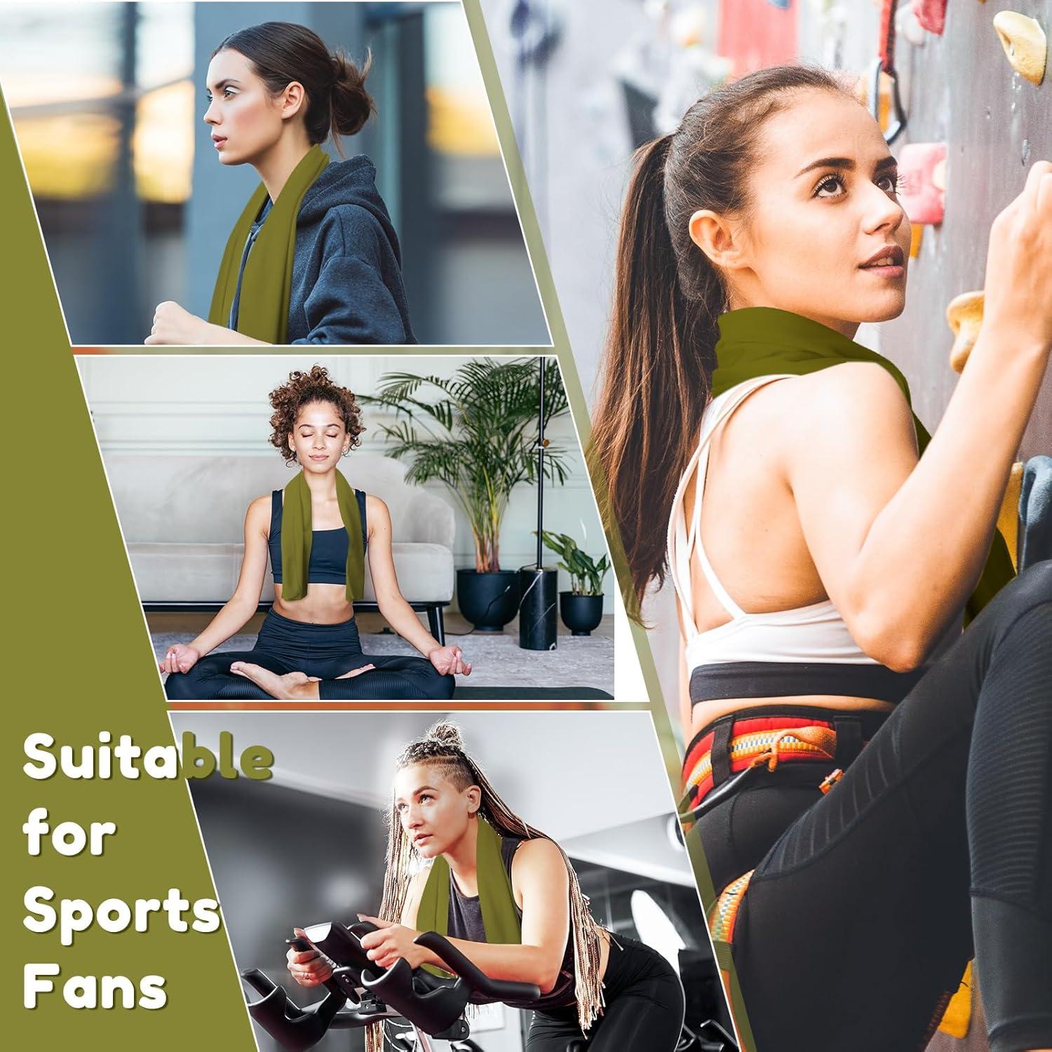 Toalla de Enfriamiento Honoson 30 Unidades Microfibra Verde Militar