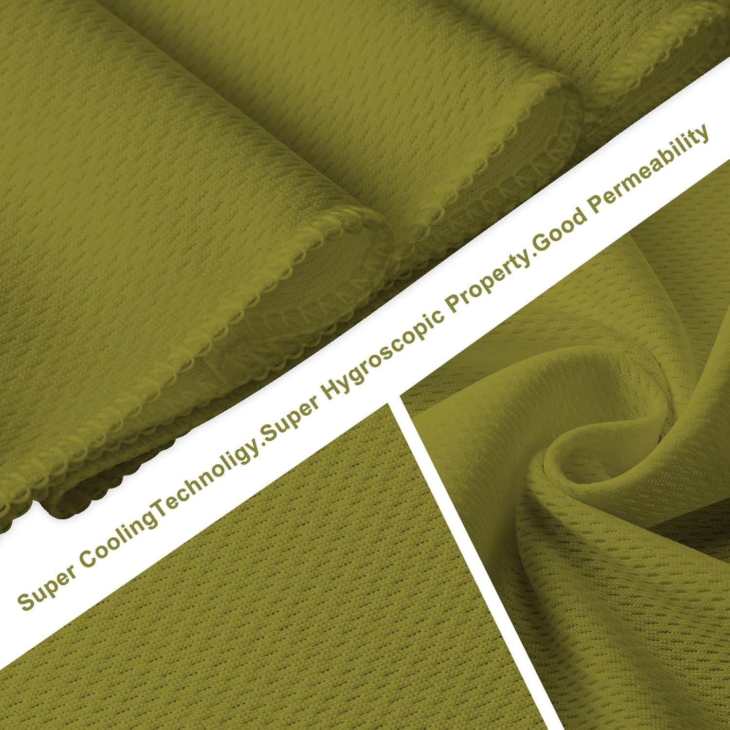 Toalla de Enfriamiento Honoson 30 Unidades Microfibra Verde Militar