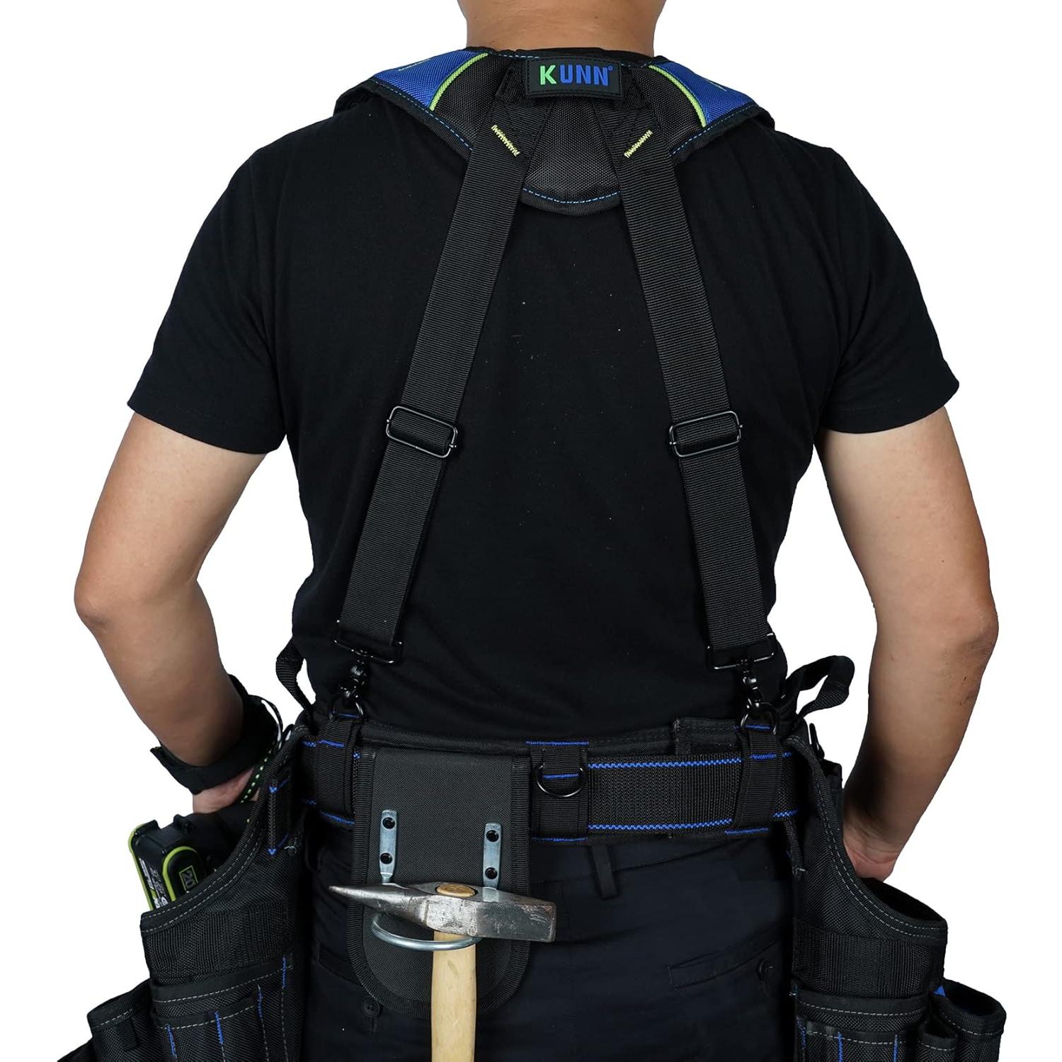 Cinturón de Herramientas KUNN con Tirantes y Pulsera Magnética
