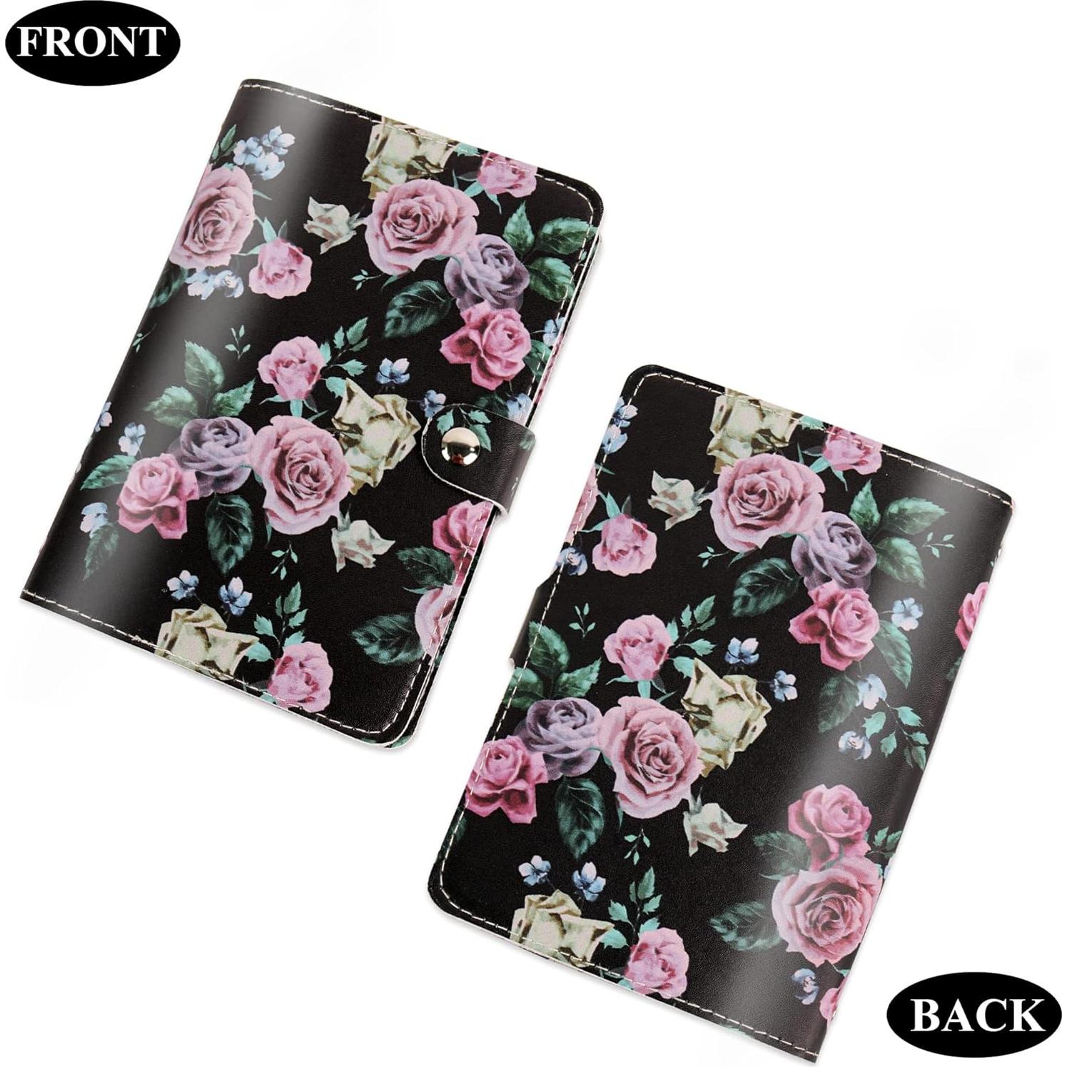 Organizador de Pastillas Hennaja 1-Rosa Negro, 6 Bolsillos