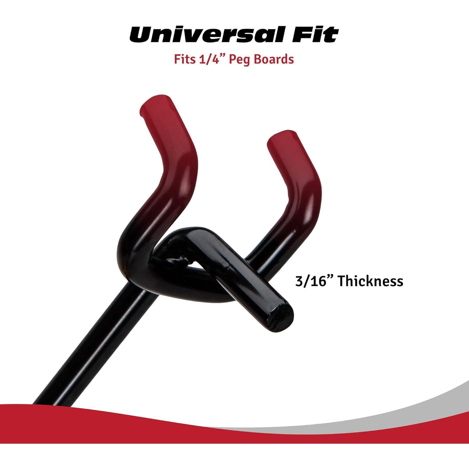 Ganchos de Estante de Tablero de Clavos Presa 50 Unidades 5 cm Negro