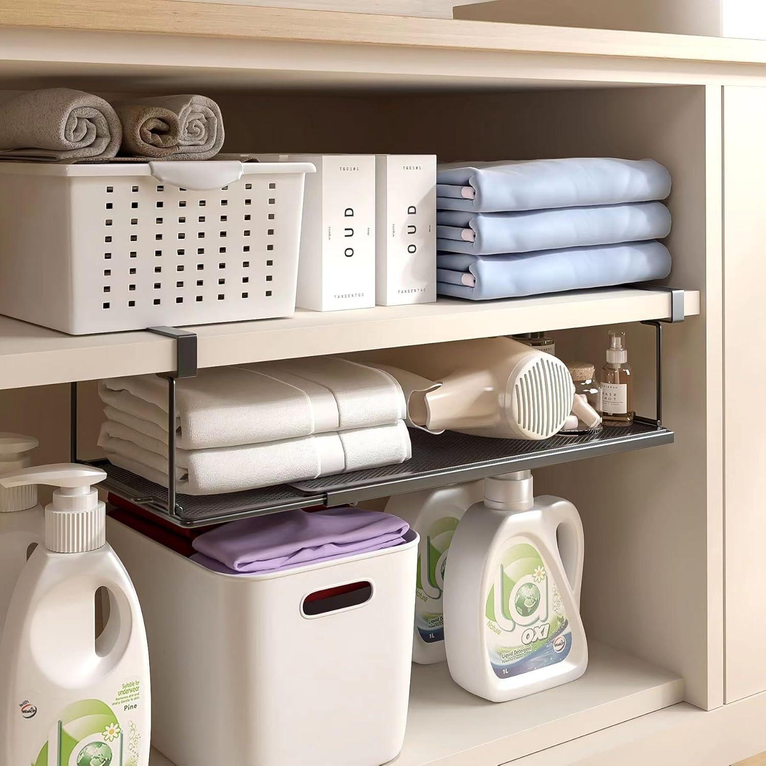 Estante Expandible Bajo Gabinete SHINEWON 38.4-70.5 cm Negro