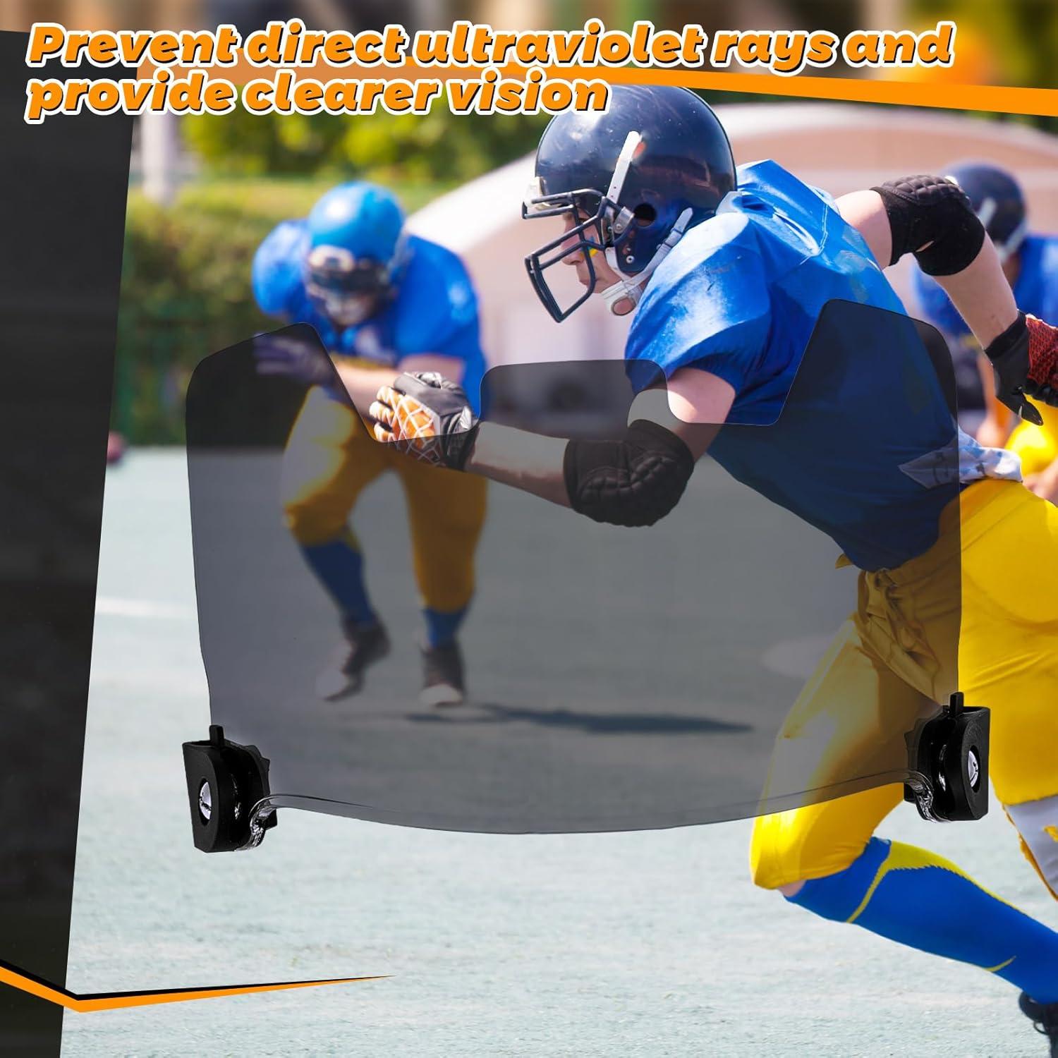 Visera para Casco de Fútbol Copkim con Pegatinas y Clips