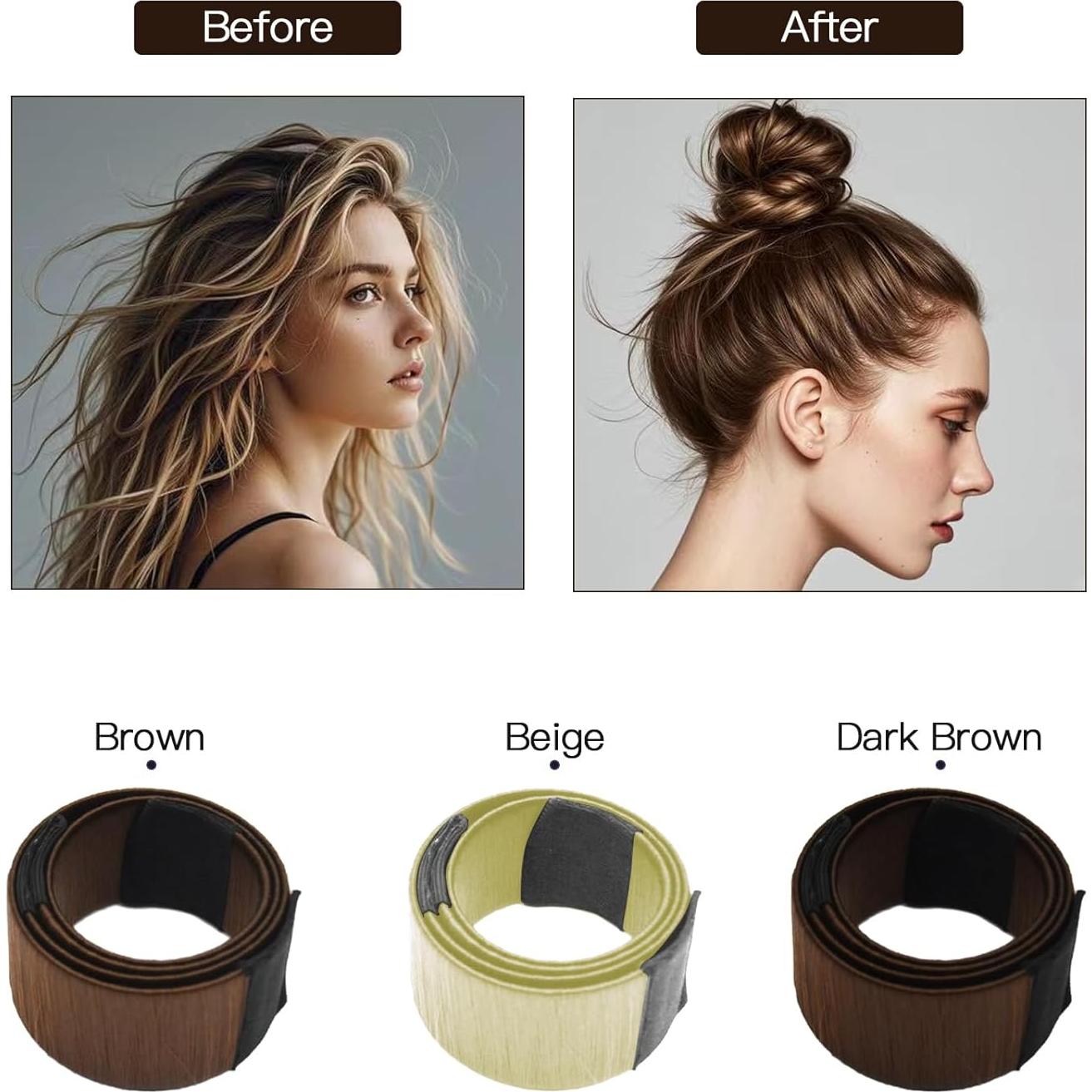 Donut de Cabello Mágico YANVIPERISK - 4 Piezas para Peinados