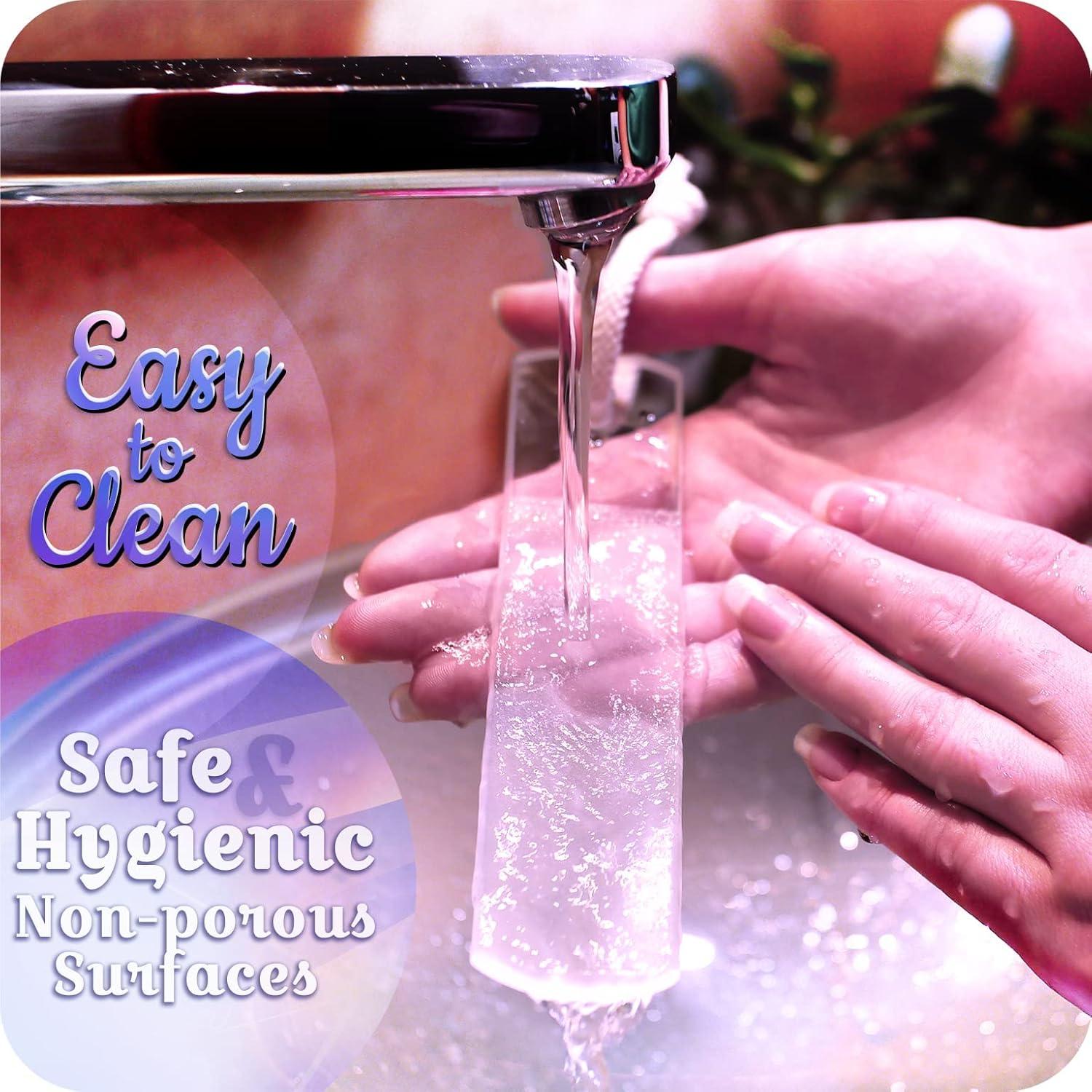 Juego de Lima de Uñas de Vidrio Gladzy - 4 Piezas Profesional