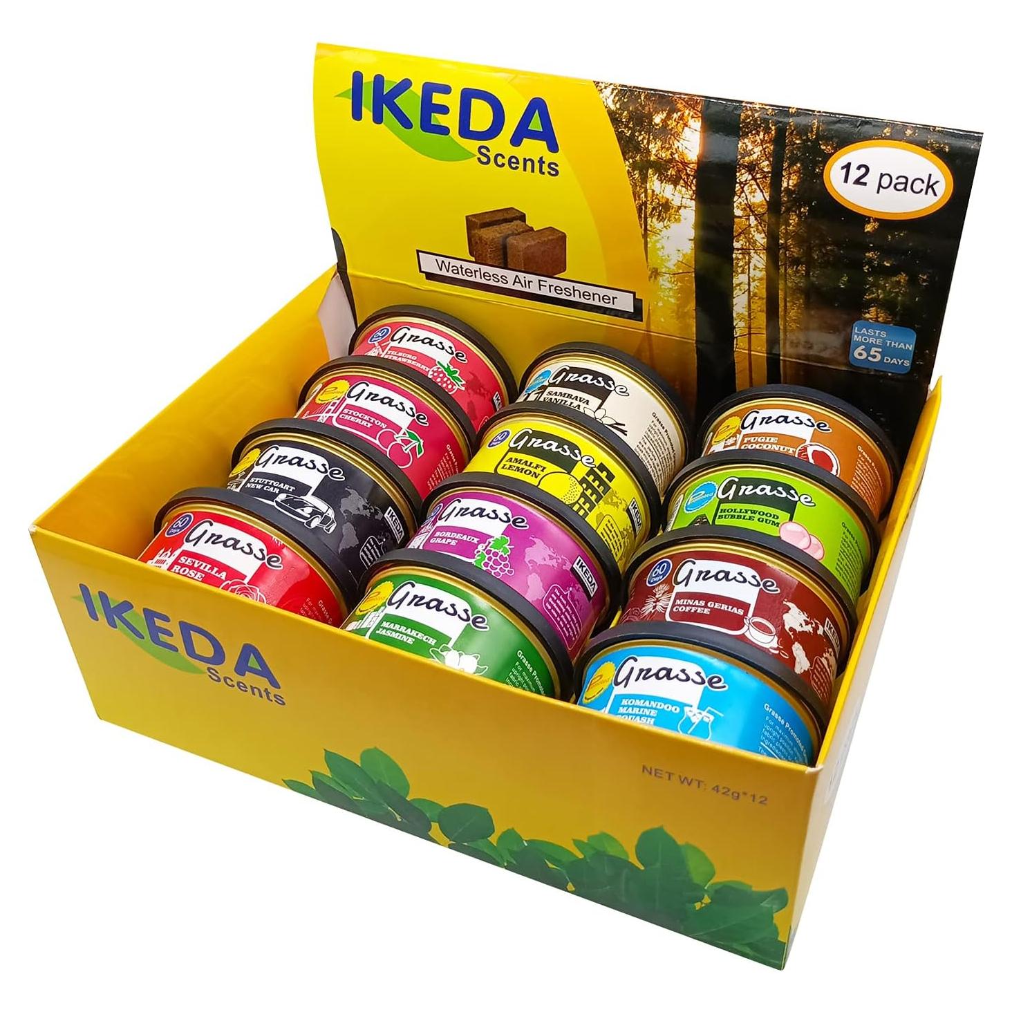 Ambientador de Auto Ikeda Scents - 12 Aromas Naturales 42.5g