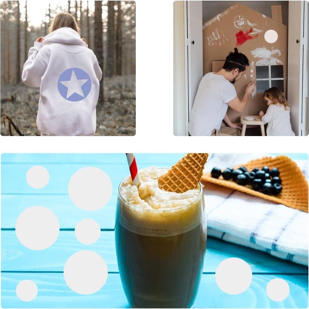 8 Plantillas de Círculo Grande ZTEOFO para Pintura 25cm-6cm