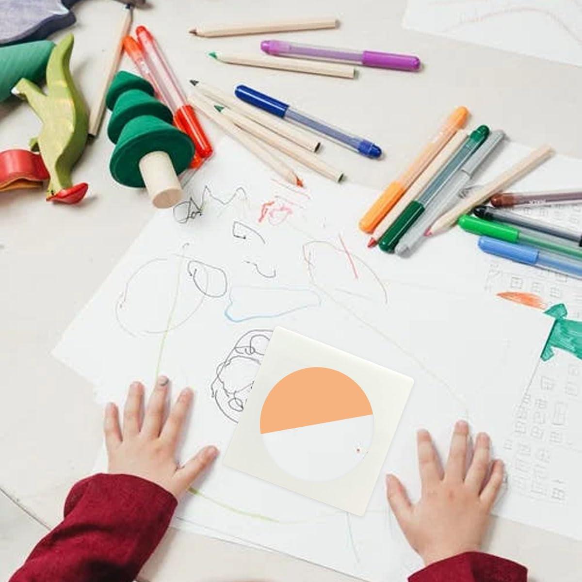 8 Plantillas de Círculo Grande ZTEOFO para Pintura 25cm-6cm