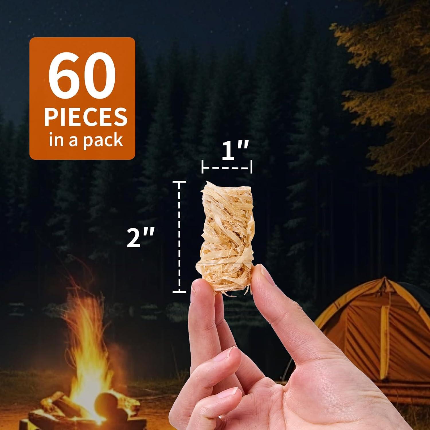 Encendedores Naturales KACHUAN BEAR 60pcs para BBQ y Chimenea