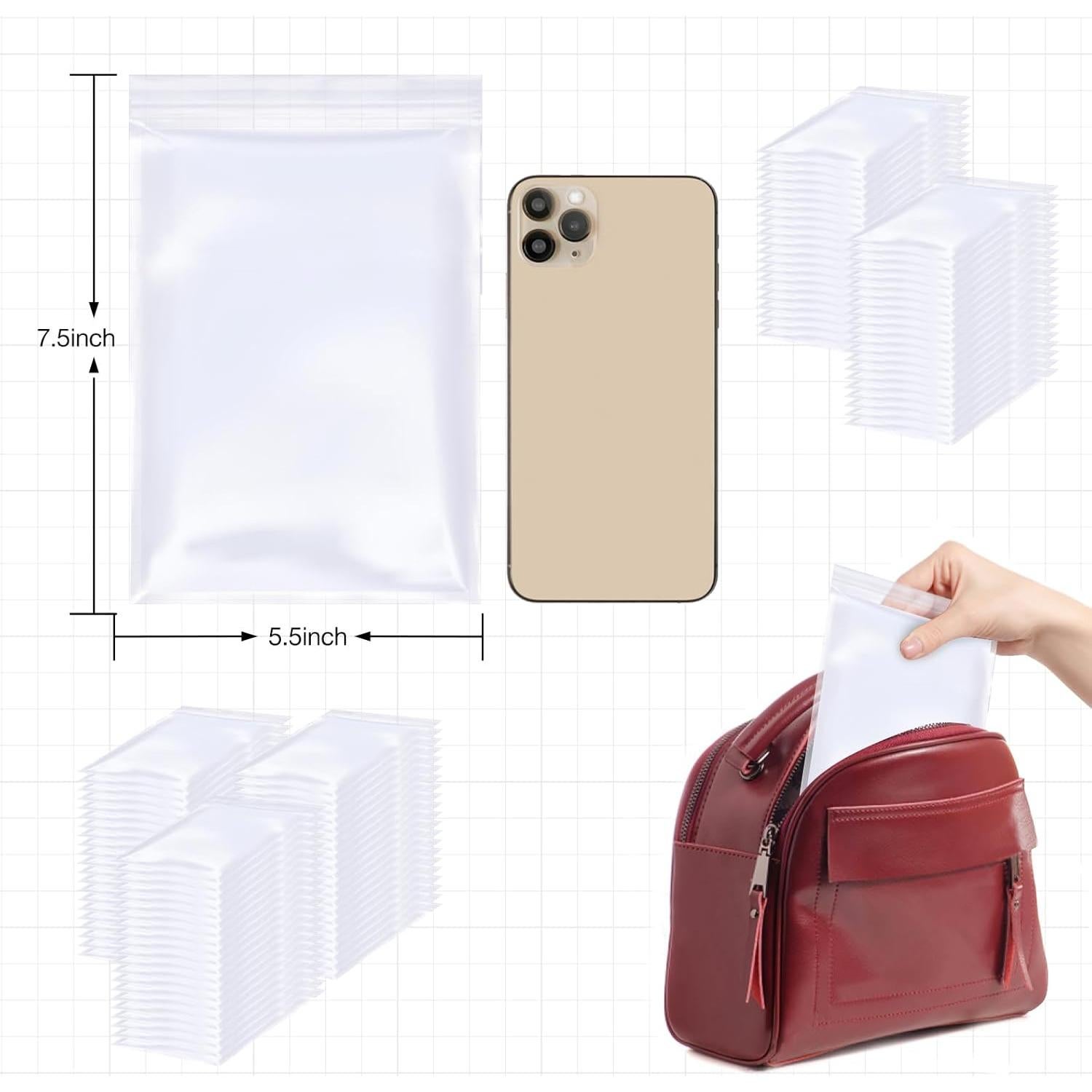 108 Ponchos de Lluvia Desechables Ayearparty Transparentes