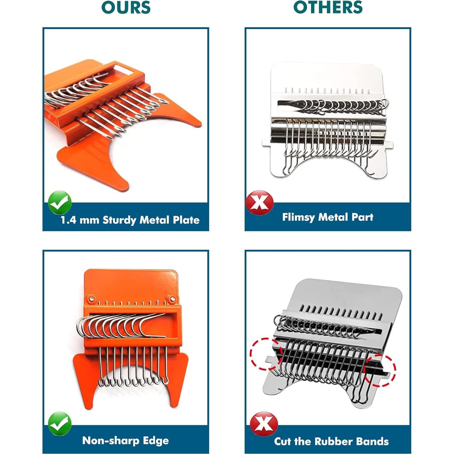 Telar de Remendado Cuptisserie 14 Ganchos para Jeans y Ropa