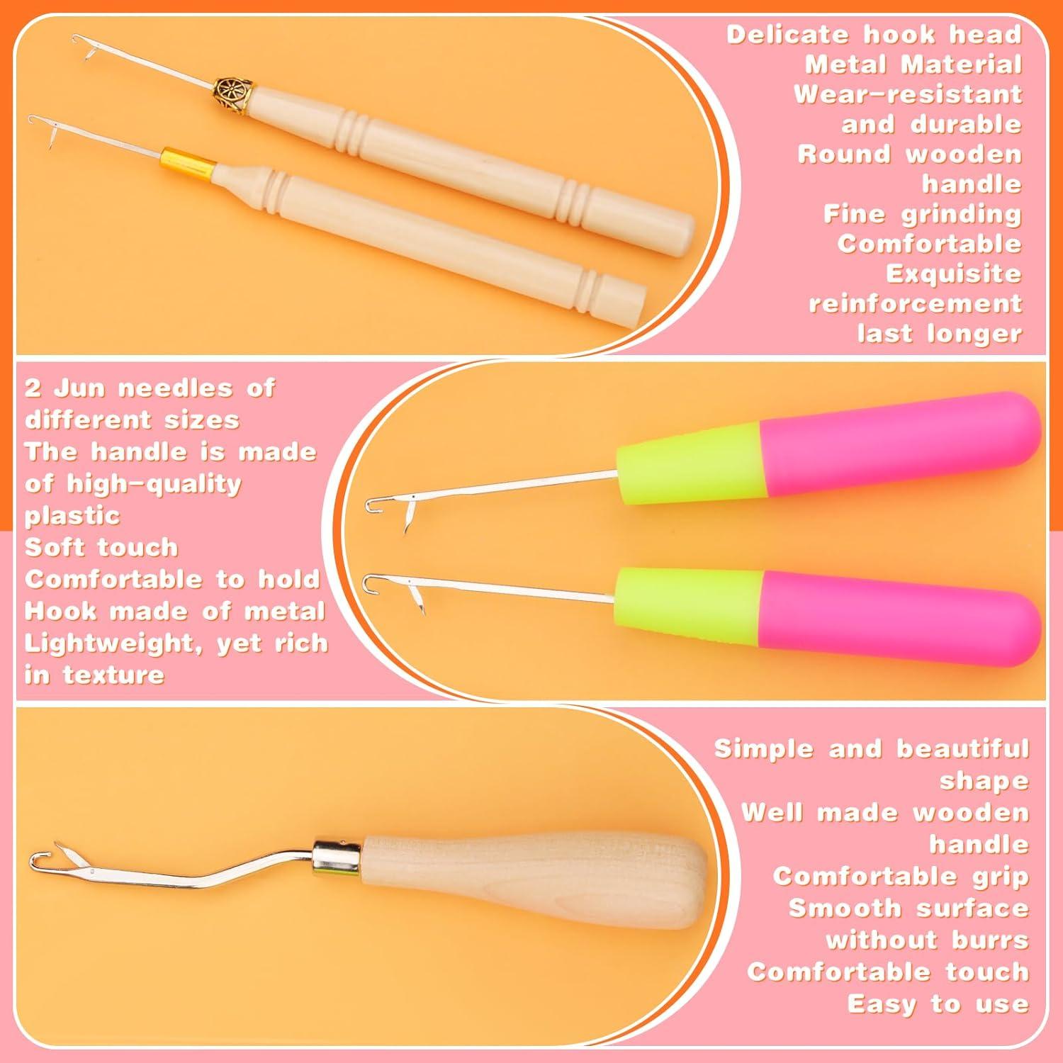 Juego de Ganchos de Crochet QMNNMA para Dreadlocks 0.5mm