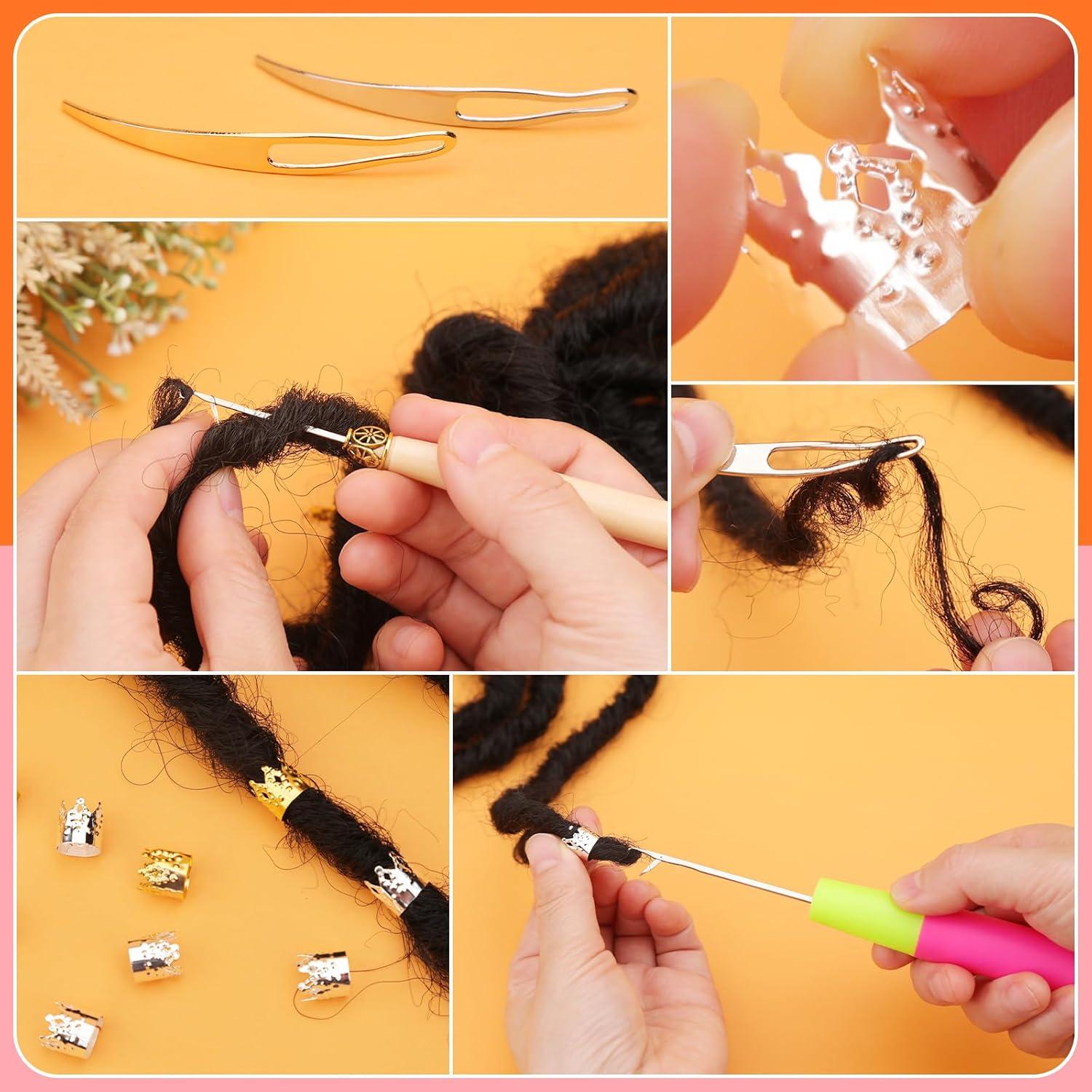 Juego de Ganchos de Crochet QMNNMA para Dreadlocks 0.5mm