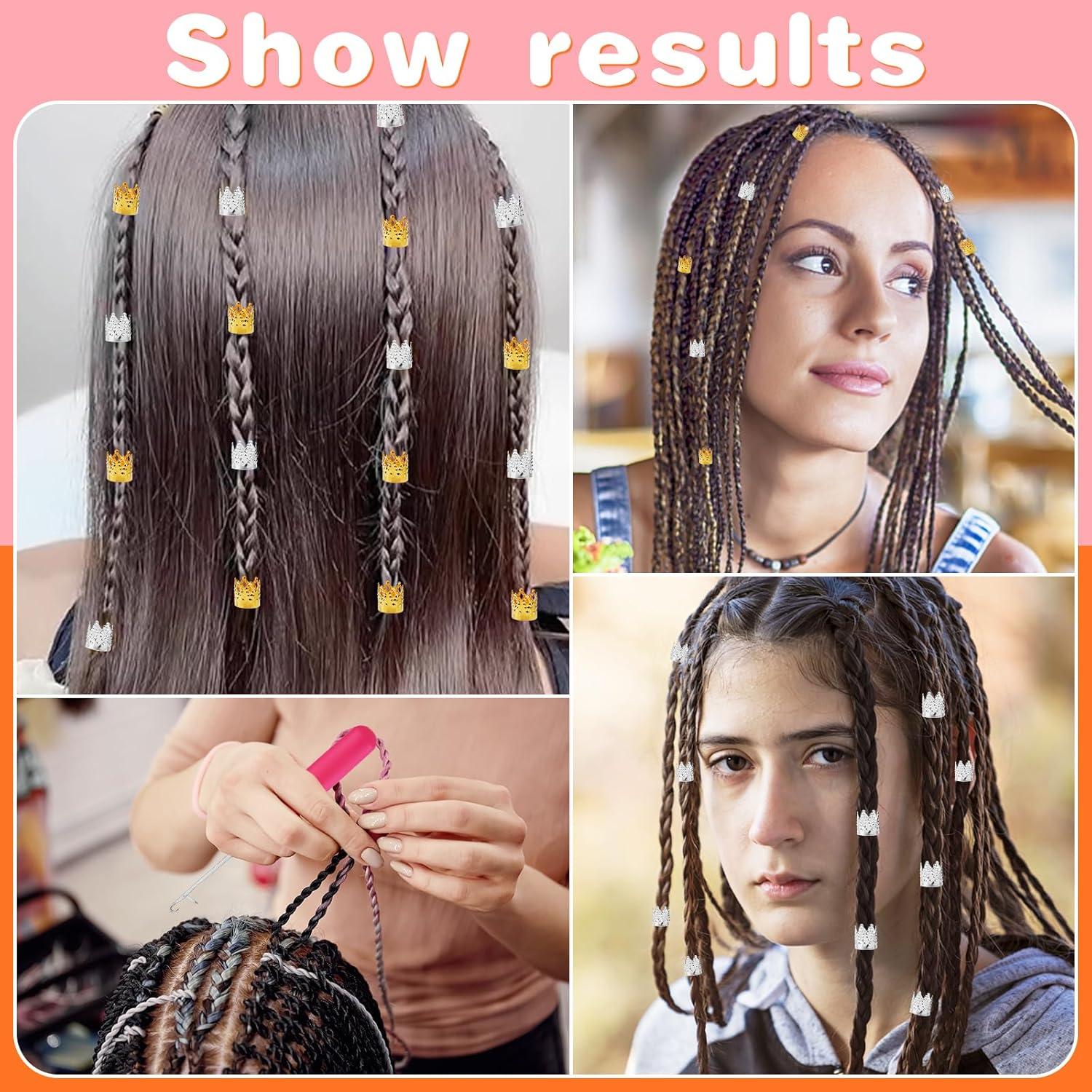 Juego de Ganchos de Crochet QMNNMA para Dreadlocks 0.5mm