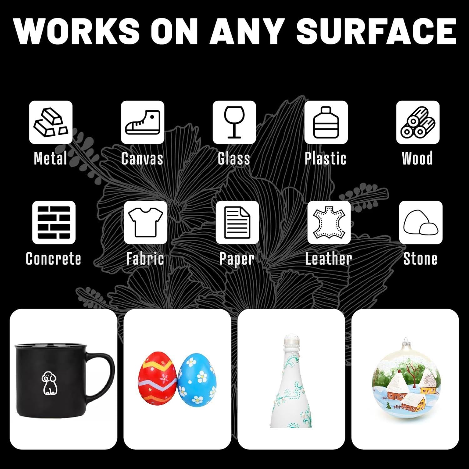 Marcadores de Pintura Acrílica Blanca Pagather 0.7mm Paquete 6