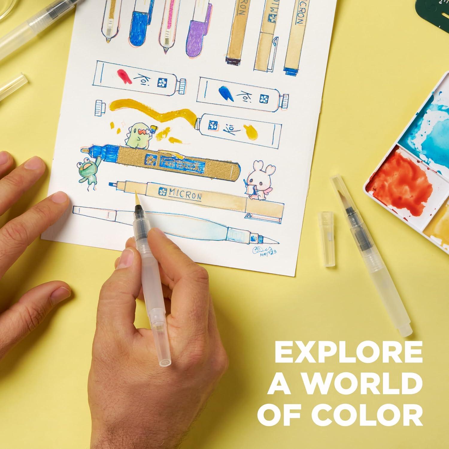 Pincel de Agua SAKURA Koi 4 ml Punta Grande Acuarela