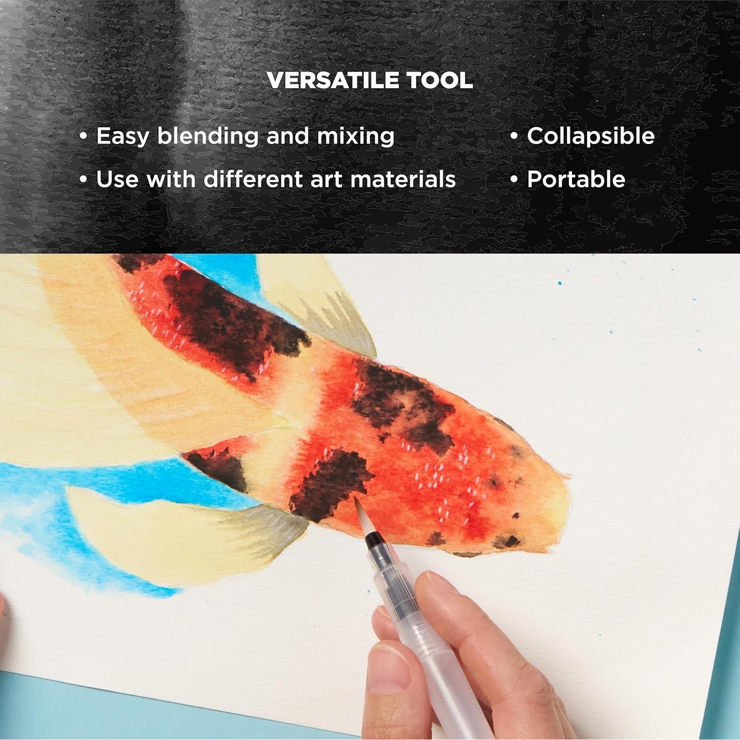 Pincel de Agua SAKURA Koi 4 ml Punta Grande Acuarela