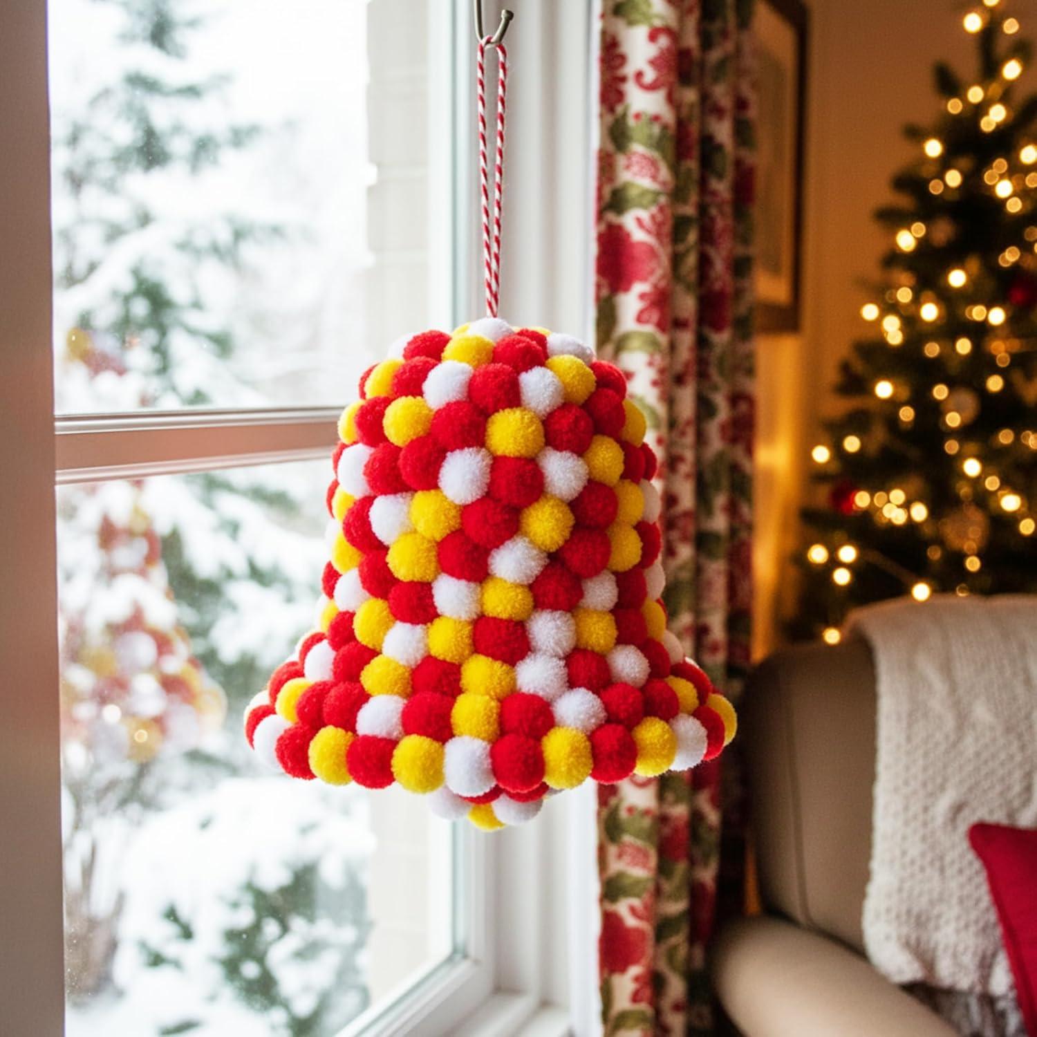 Pompones Rojos 2.5 cm Caydo 400 pcs + Ojos Móviles 100 pcs