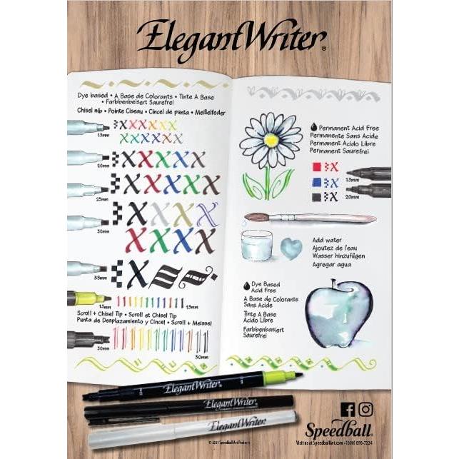 Conjunto de 6 Marcadores de Caligrafía Speedball Elegant Writer