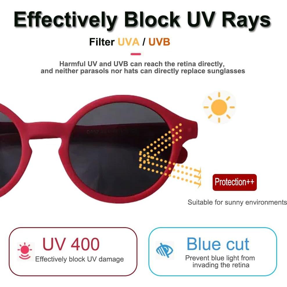 Gafas de sol polarizadas FBHLZ UV400 para bebés 0-12 meses