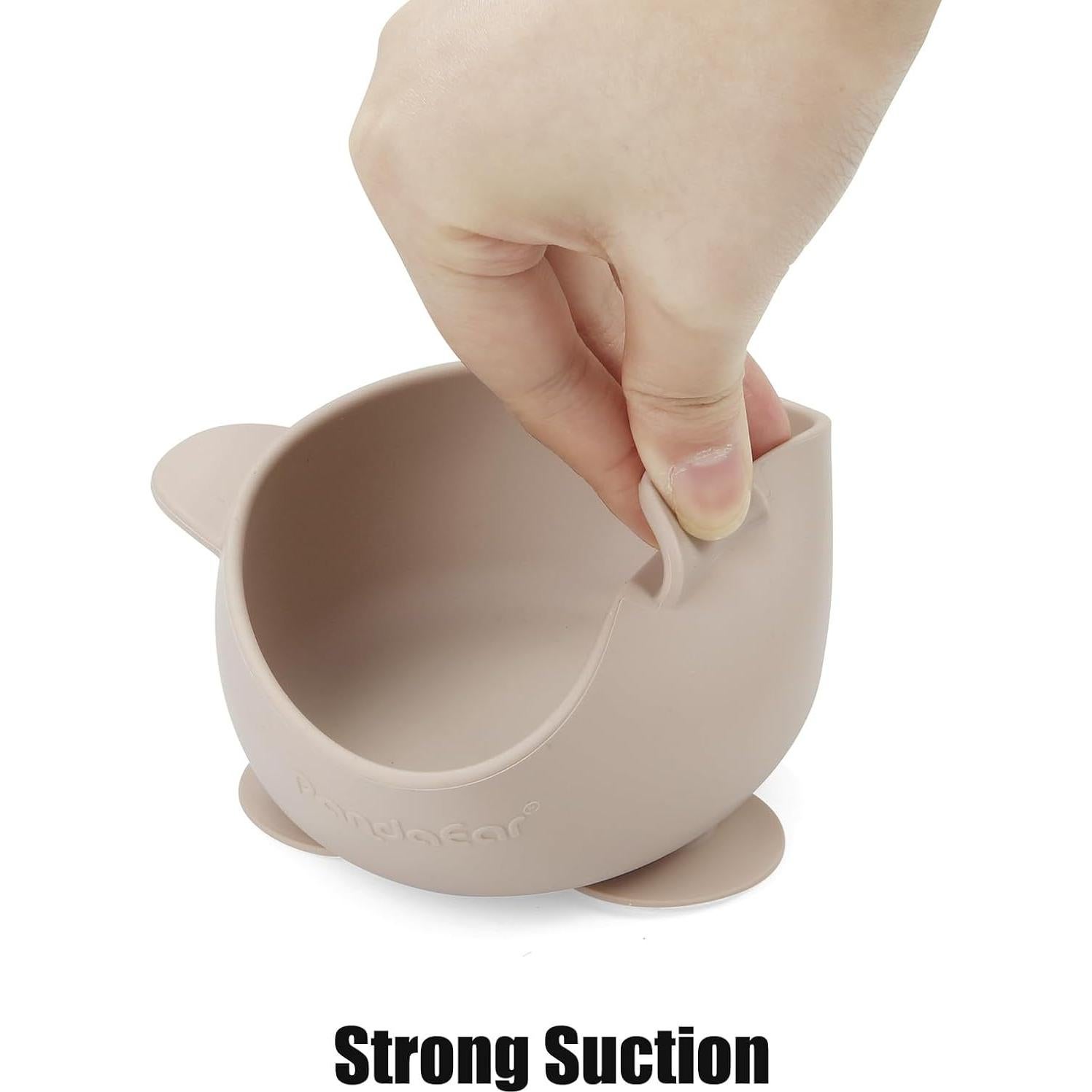 Set de Alimentación PandaEar 3 Cuencos y 3 Cucharas Silicona