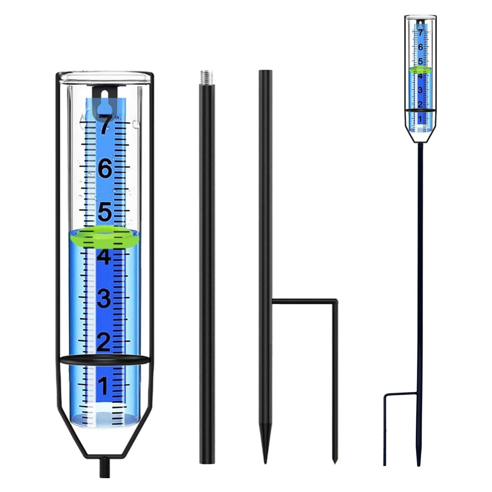 Pluviómetro Exterior OUISJYER 71.88 cm Irrompible Fácil de Leer