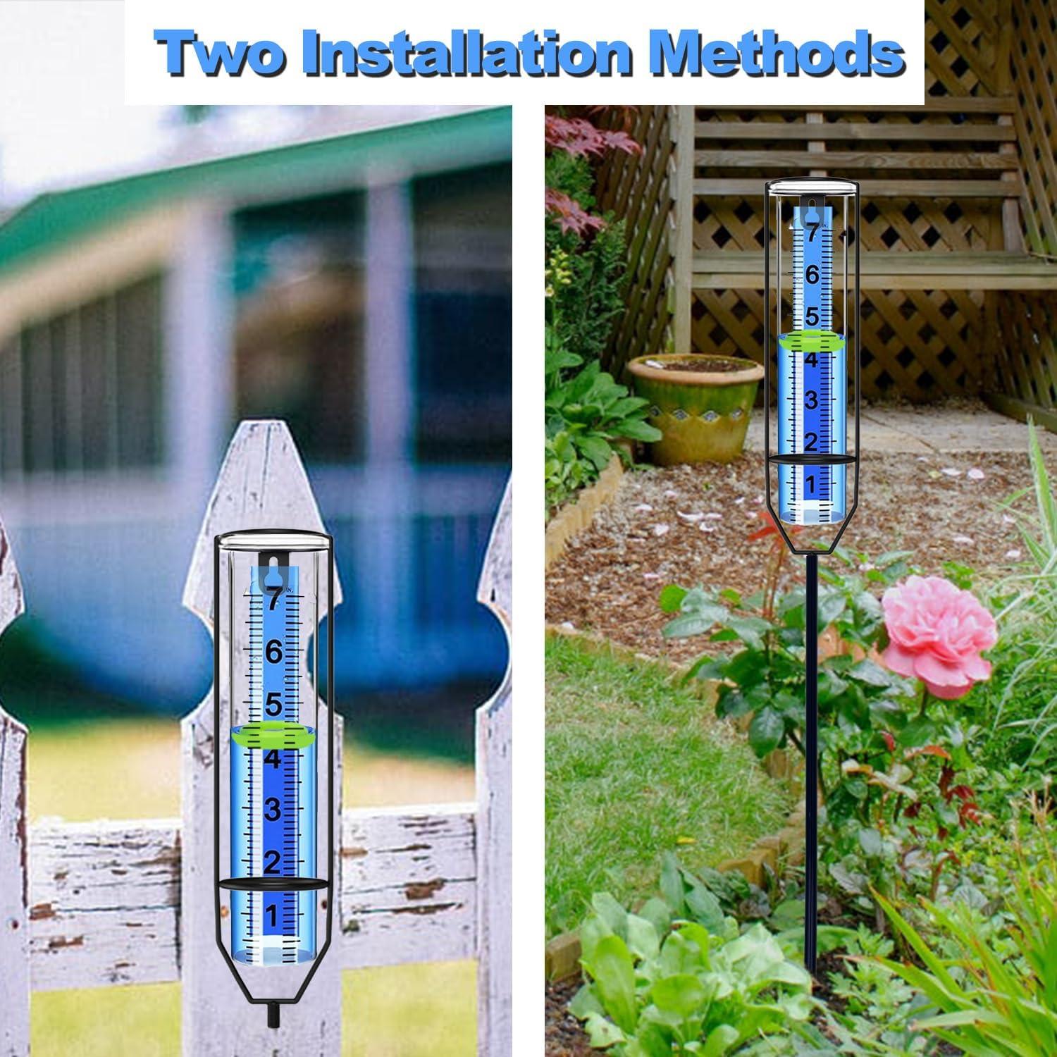 Pluviómetro Exterior OUISJYER 71.88 cm Irrompible Fácil de Leer