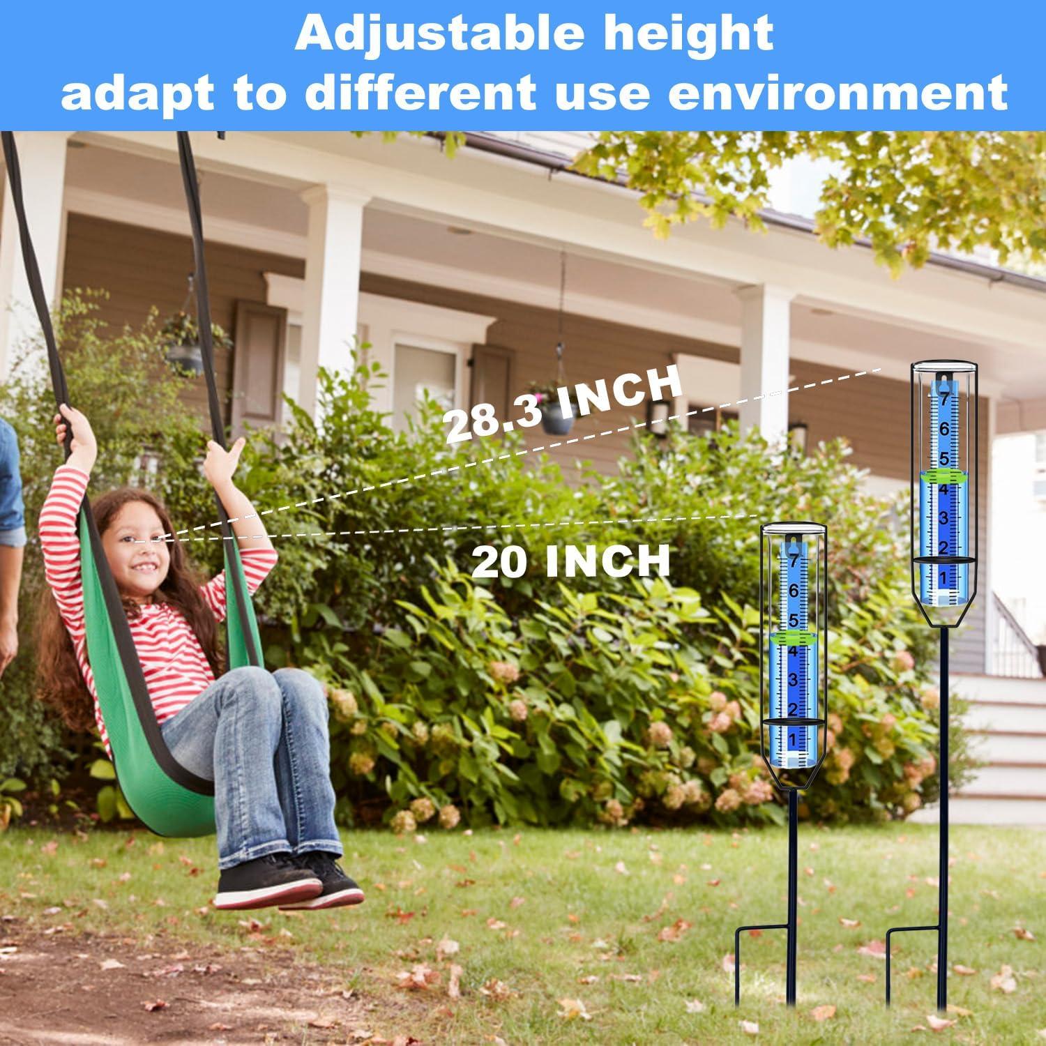 Pluviómetro Exterior OUISJYER 71.88 cm Irrompible Fácil de Leer