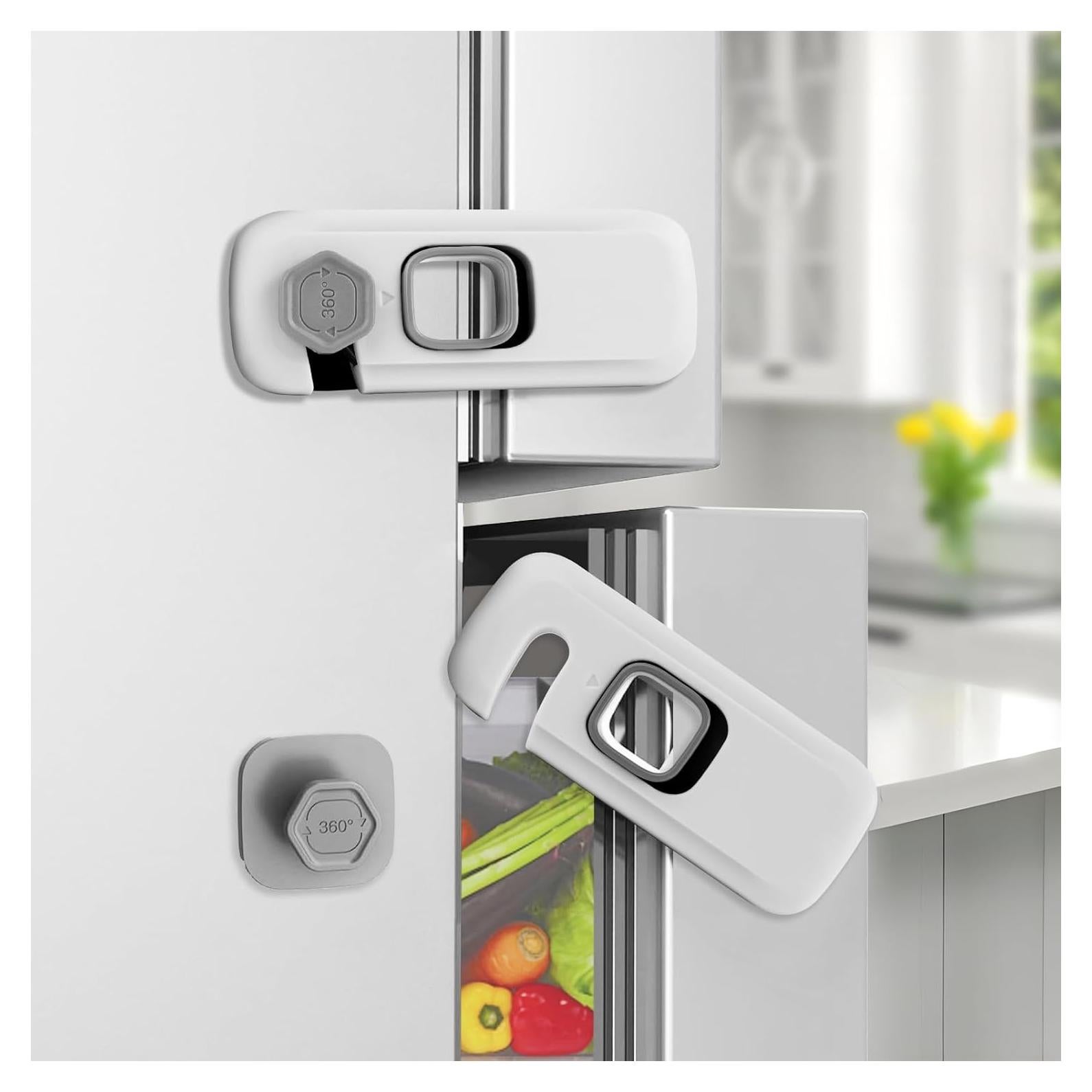 Cerraduras de Refrigerador a Prueba de Niños BECOMTO - 2 Paquete