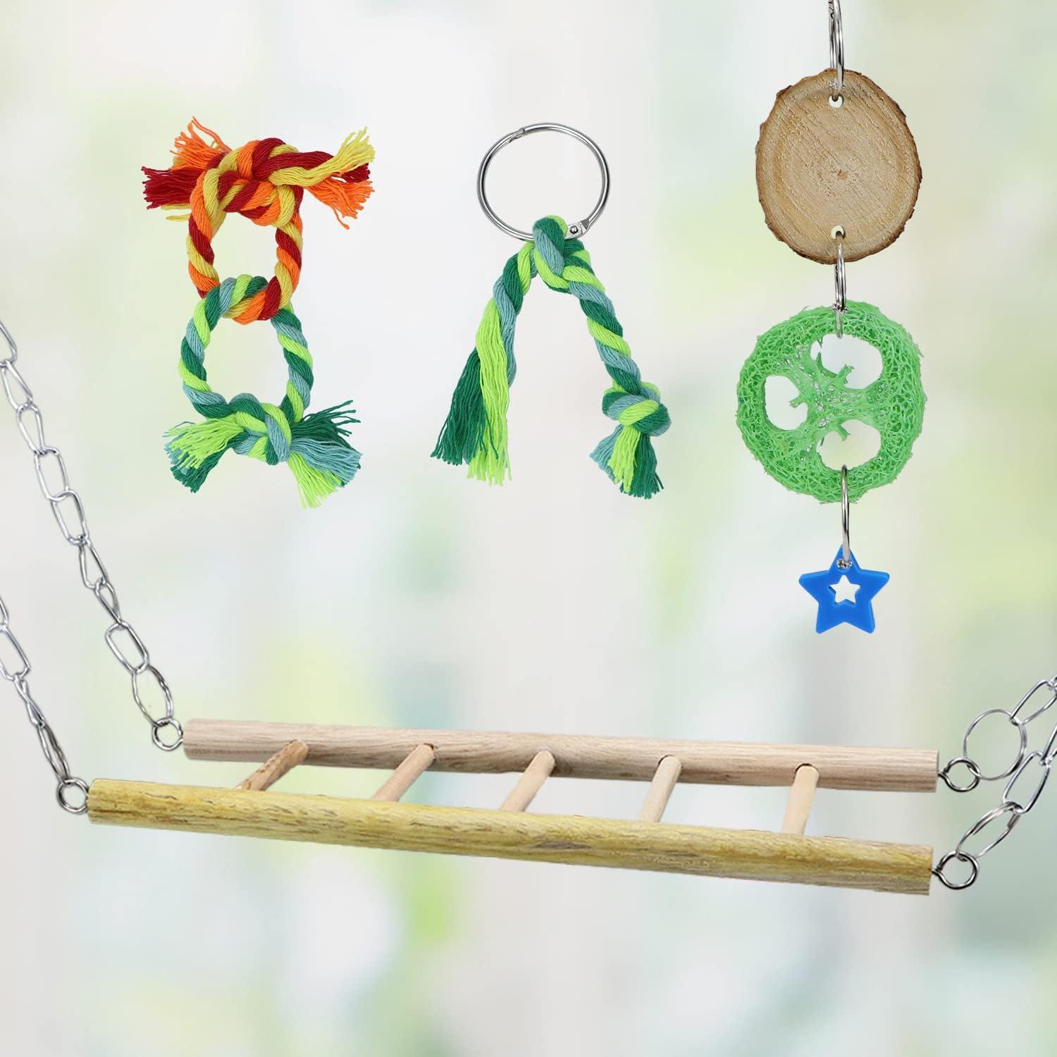 Juguete Colgante para Aves Litewood Escalera de Madera 22 cm