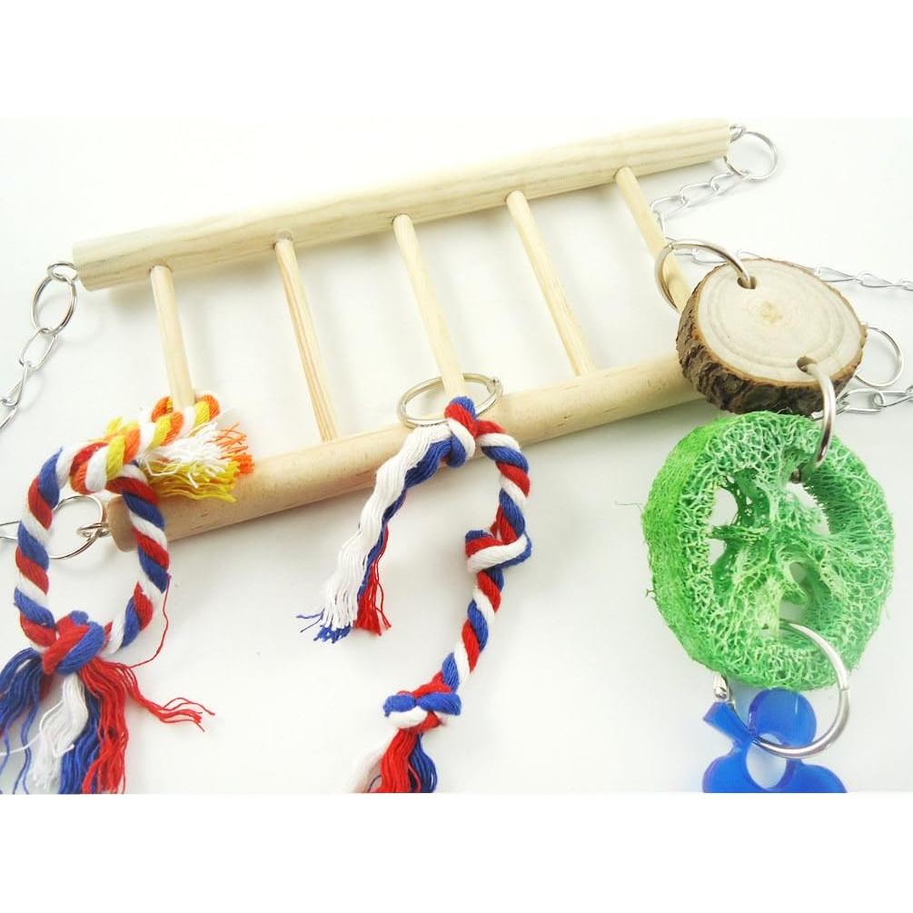 Juguete Colgante para Aves Litewood Escalera de Madera 22 cm