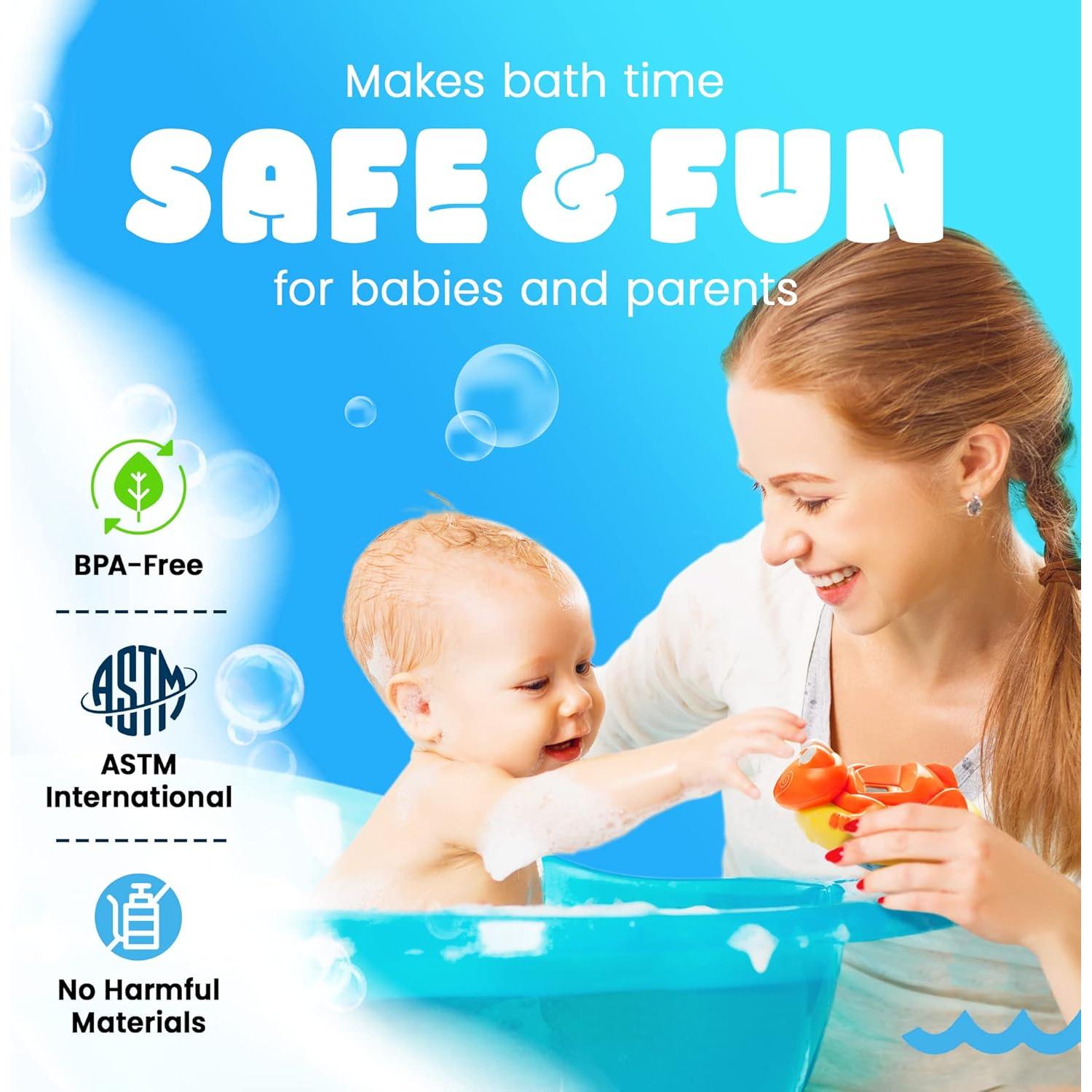 Termómetro de Baño para Bebés Aquatopia Rana Fergus Naranja