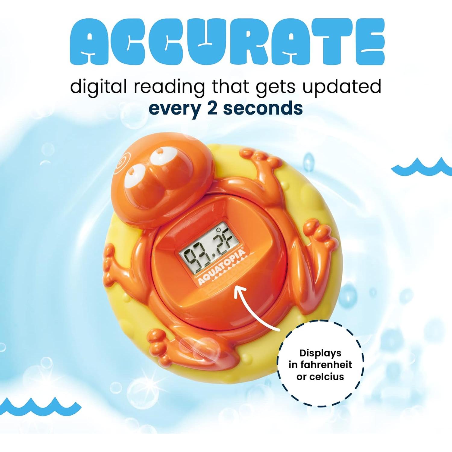 Termómetro de Baño para Bebés Aquatopia Rana Fergus Naranja