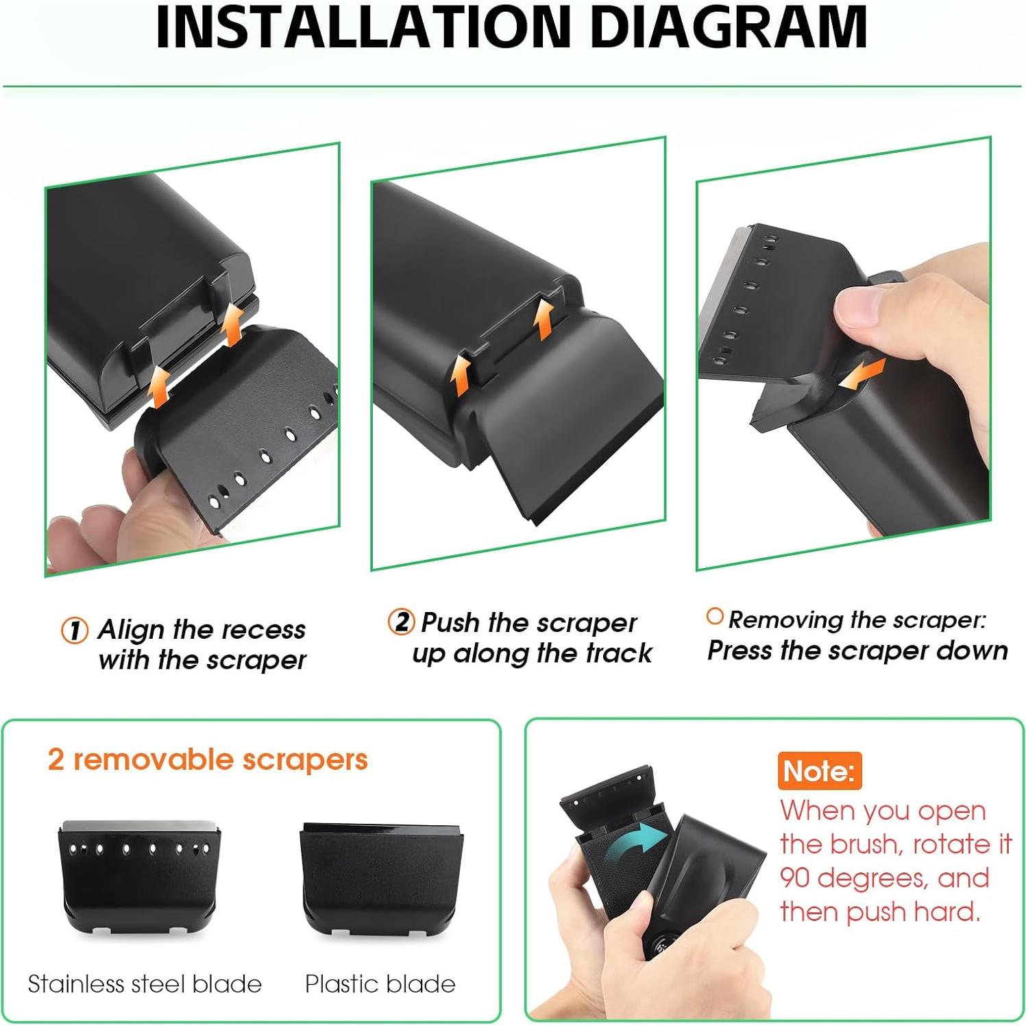 Limpiador Magnético para Acuarios hygger S con 2 Raspadores