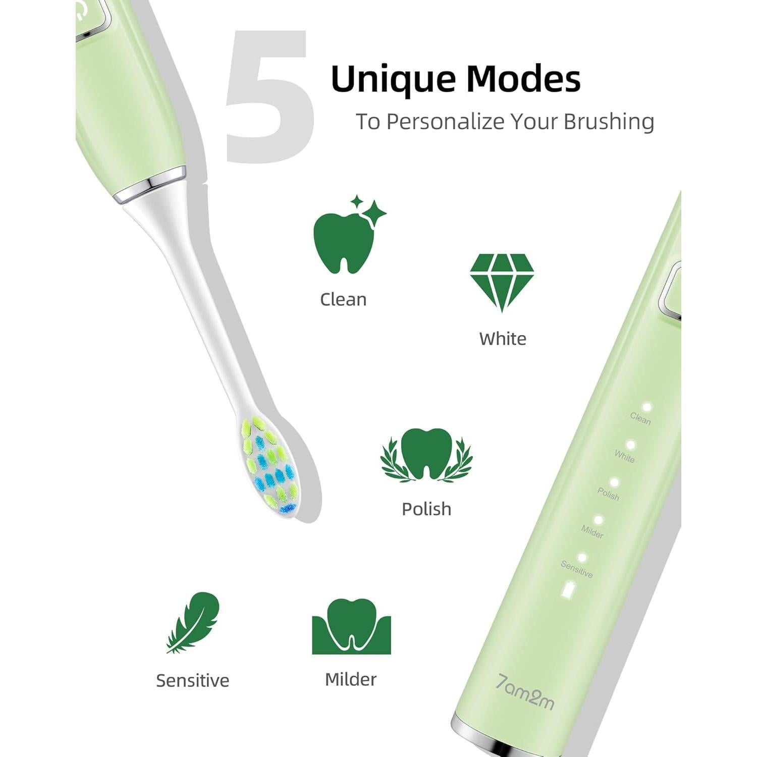 Cepillo de Dientes Eléctrico Sonic Partyreal con 6 Cabezas