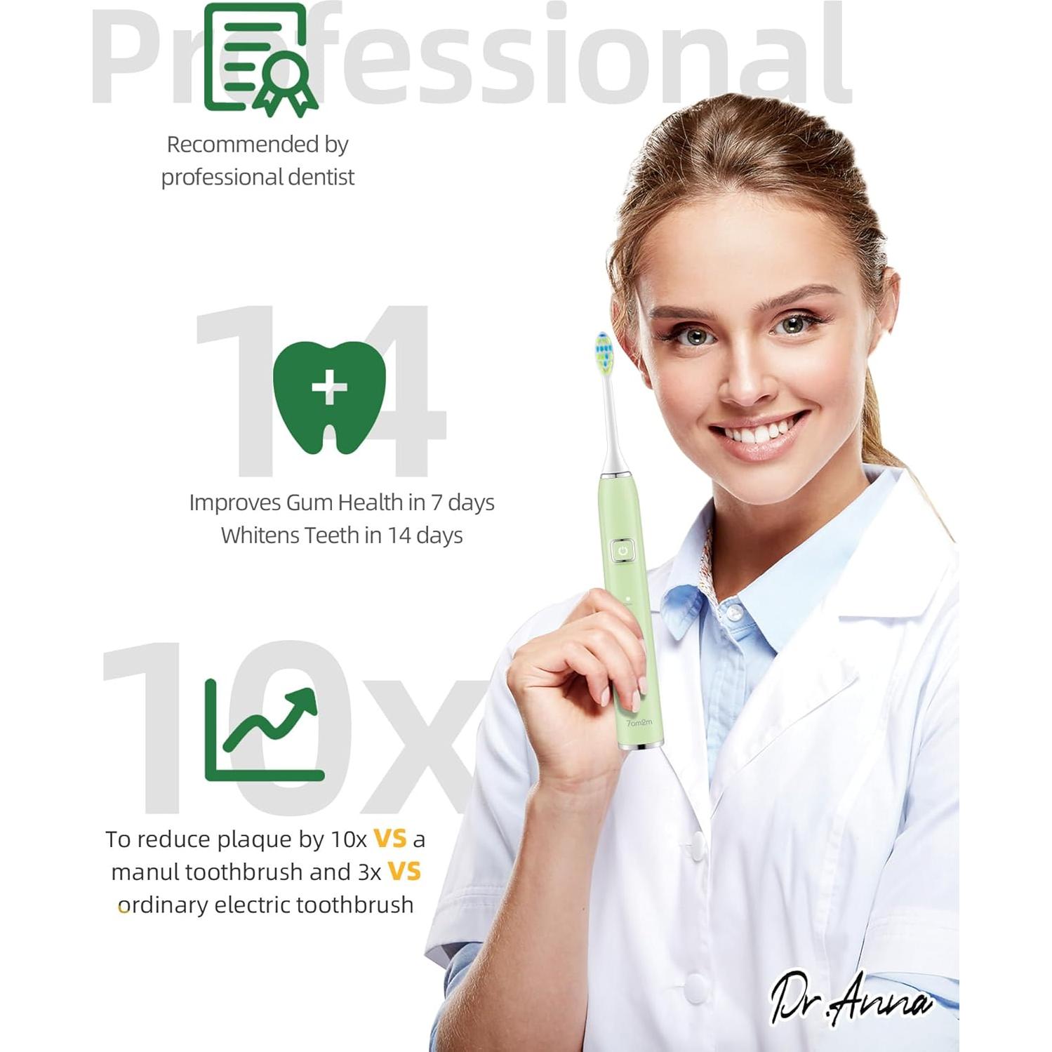 Cepillo de Dientes Eléctrico Sonic Partyreal con 6 Cabezas