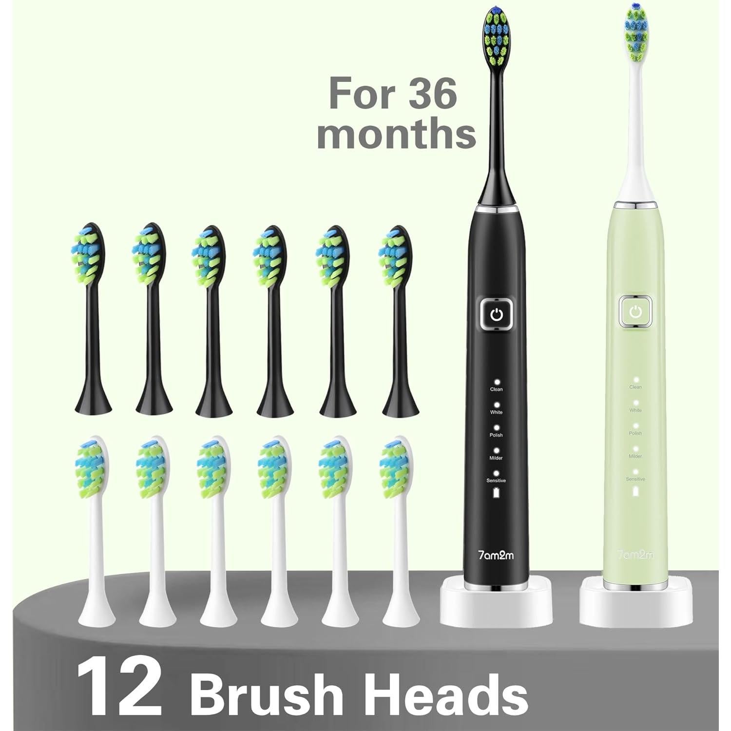 Cepillo de Dientes Eléctrico Sonic Partyreal con 6 Cabezas