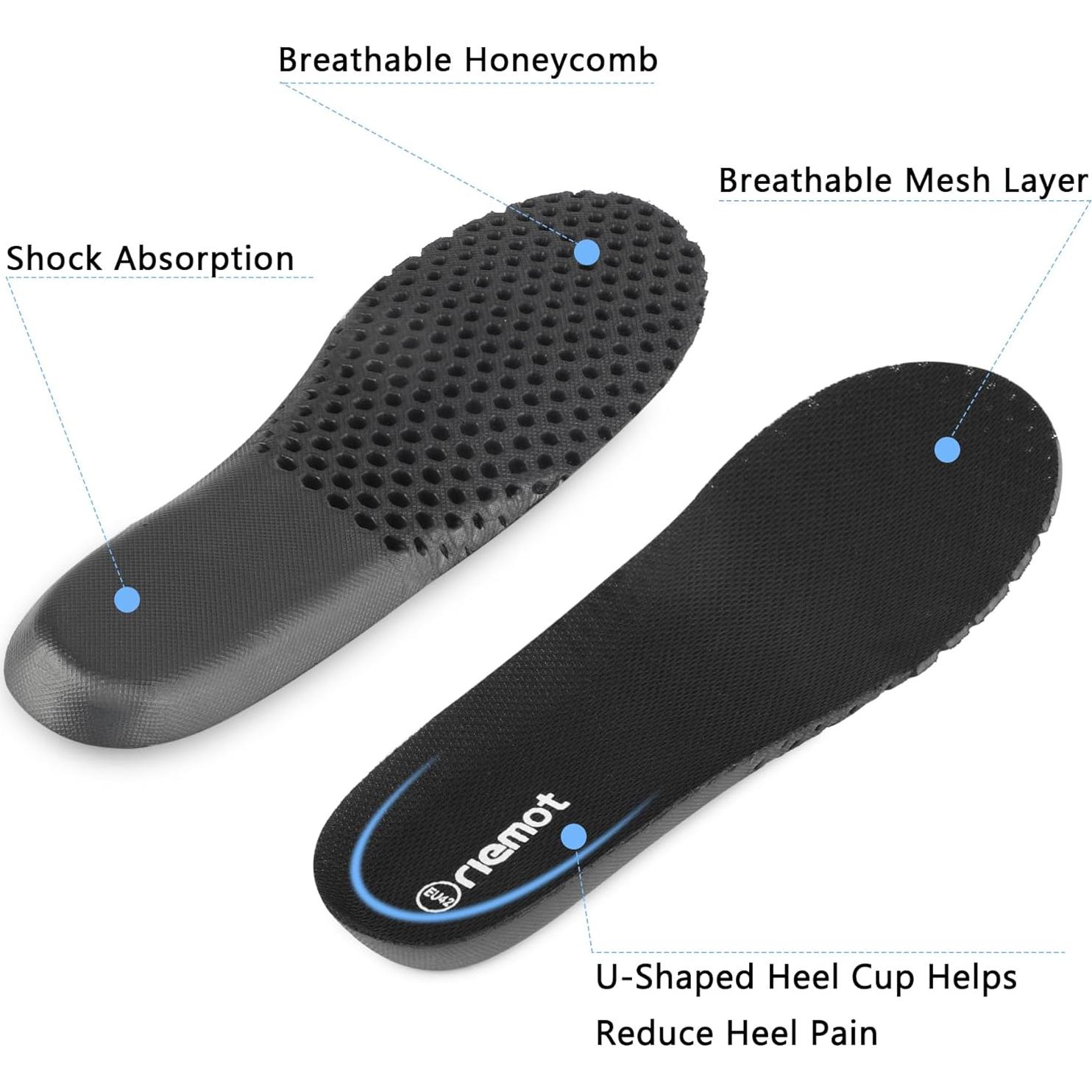 Plantillas deportivas Riemot para mujeres transpirables 36