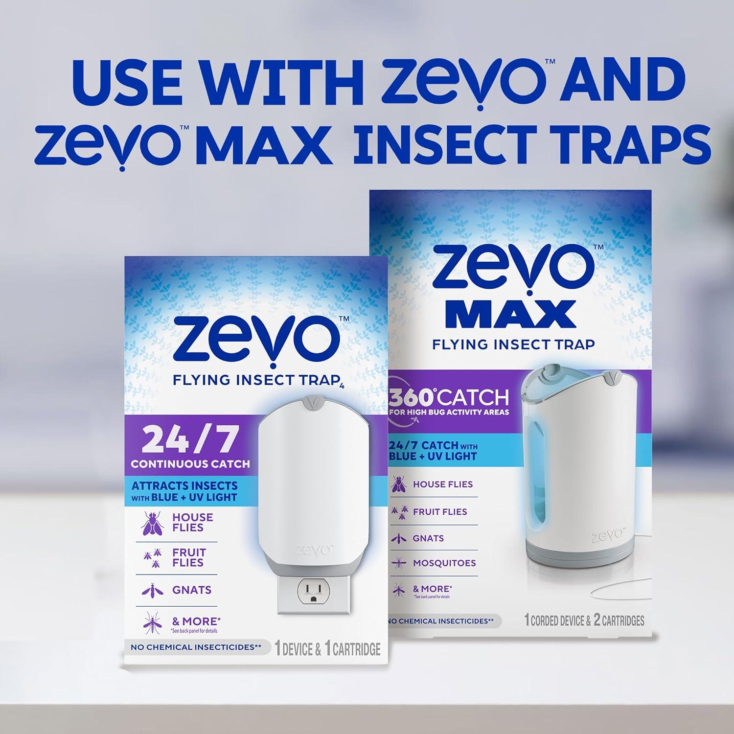 Cartuchos de Recarga Zevo para Trampa de Insectos Voladores - 6 Unidades