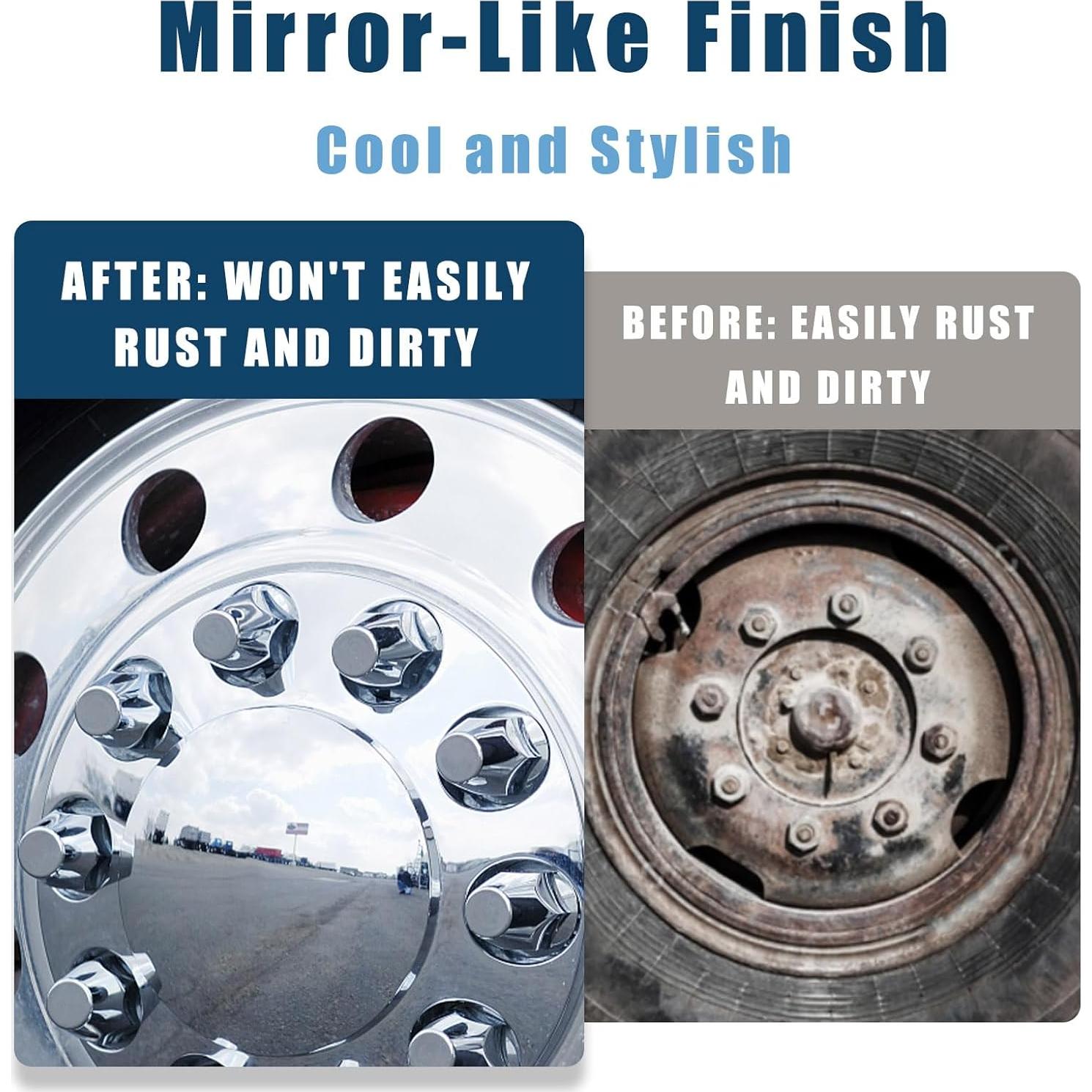 Cubiertas de Rueda de Eje Wehymne para Camión Semi - 2 Frontales y 4 Traseras