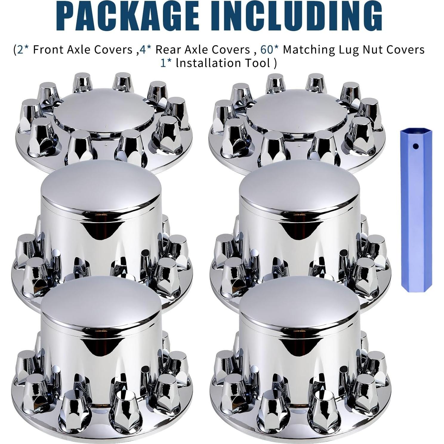 Cubiertas de Rueda de Eje Wehymne para Camión Semi - 2 Frontales y 4 Traseras