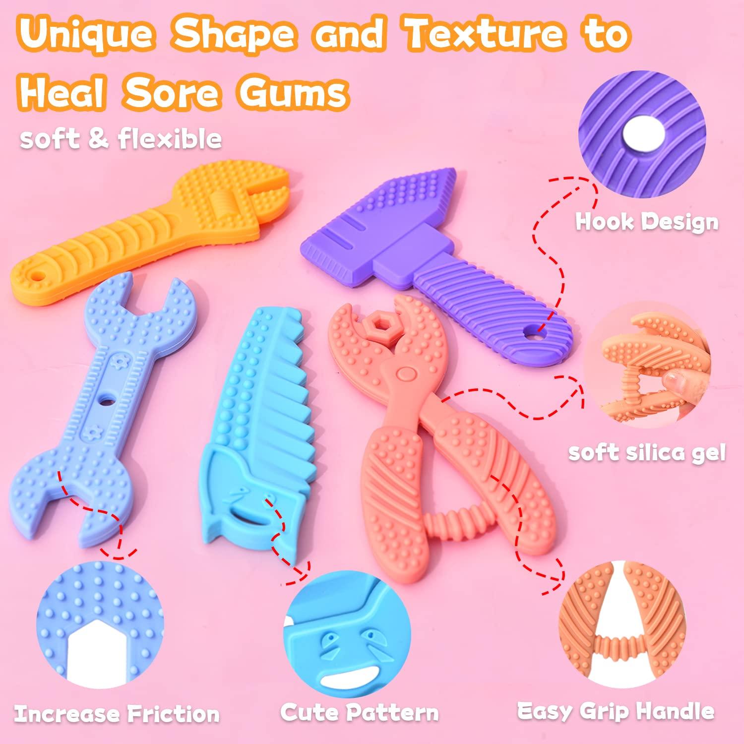 Set de Juguetes de Dentición para Bebés Mgtfbg - 5 Piezas Silicona BPA