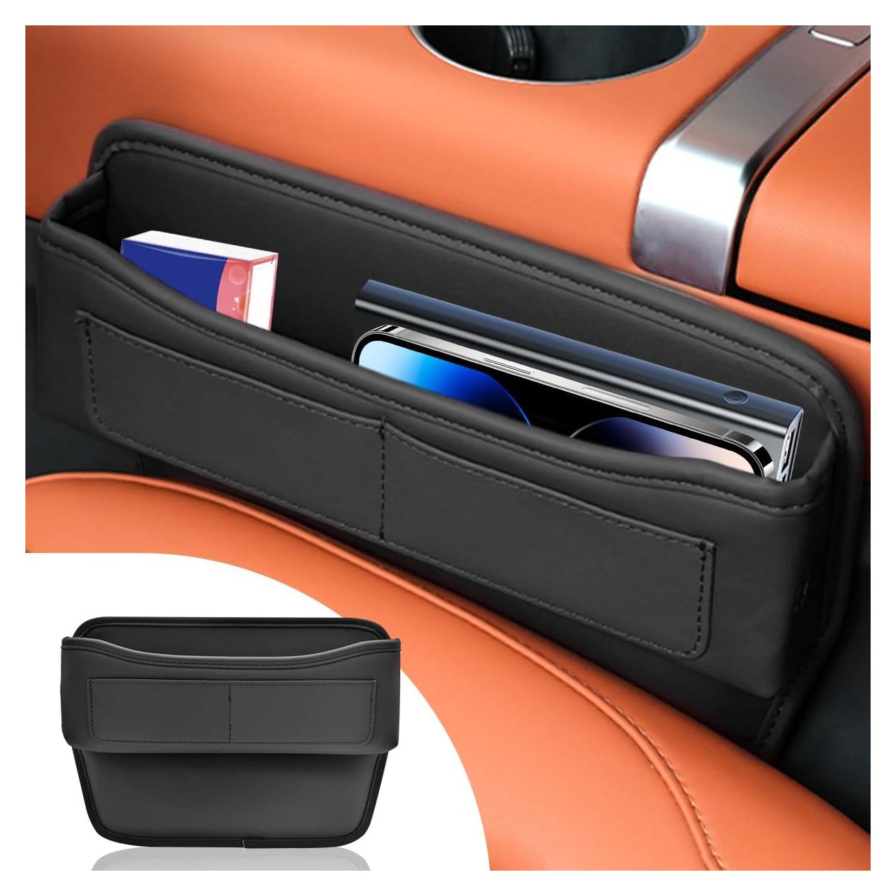 Organizador de Espacio entre Asientos de Coche LAINLOY Negro