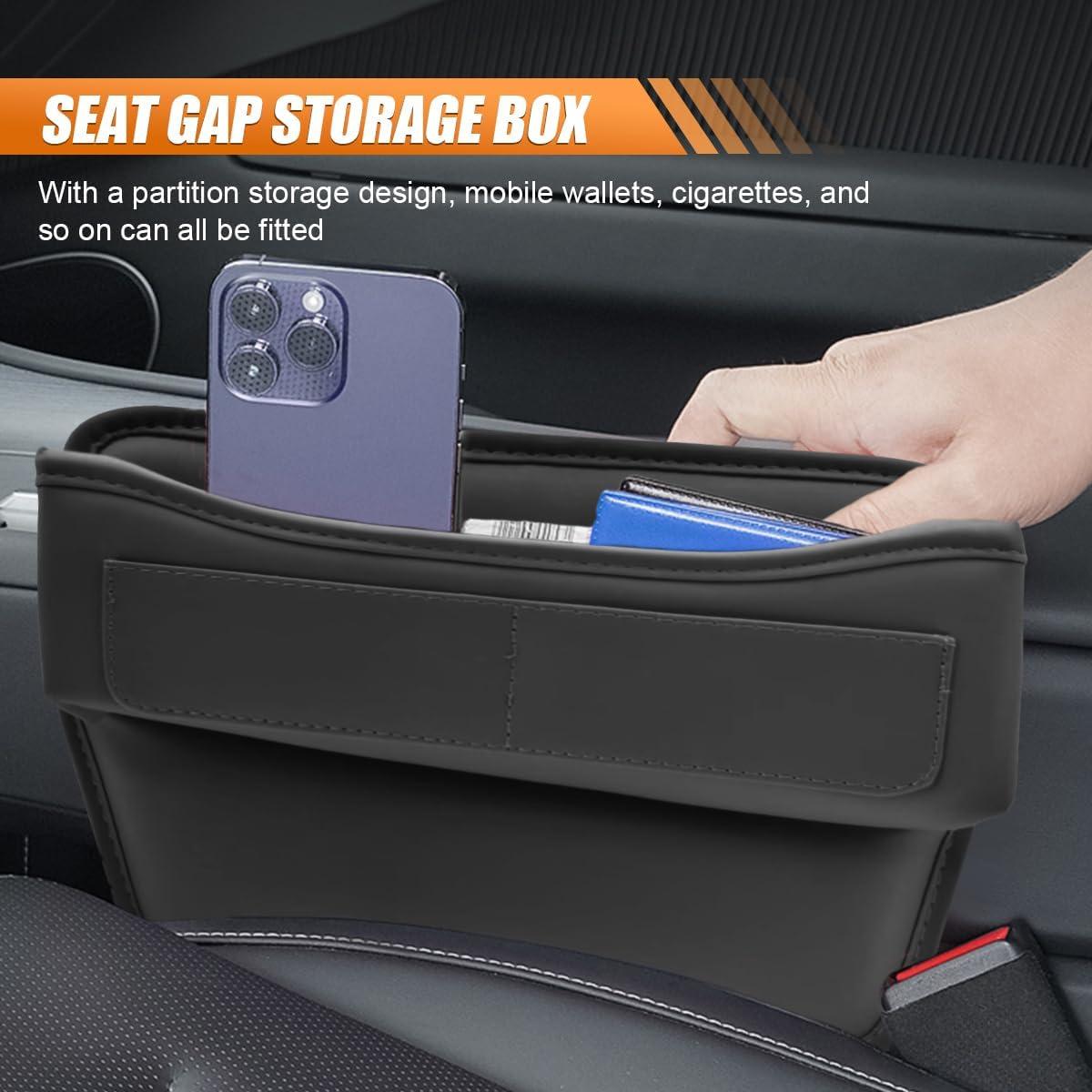 Organizador de Espacio entre Asientos de Coche LAINLOY Negro