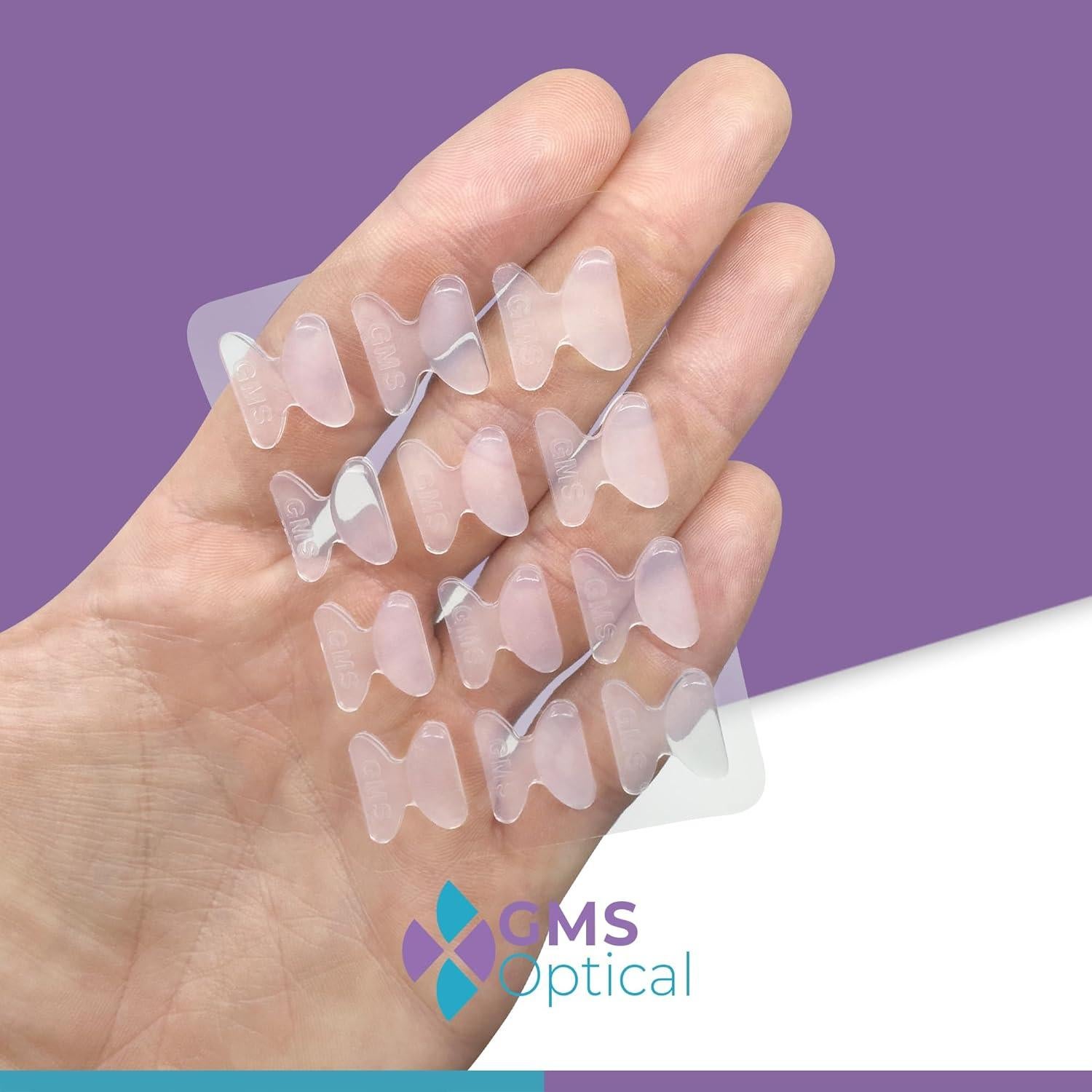 Almohadillas de nariz antideslizantes GMS Óptico 1.8mm x 18mm - 10 pares