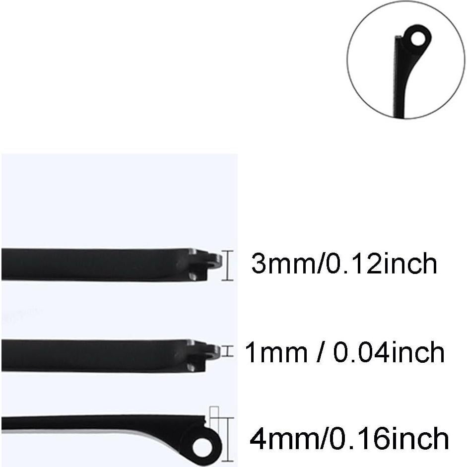 Templos de Reemplazo para Gafas Janky - 1 Par Negro