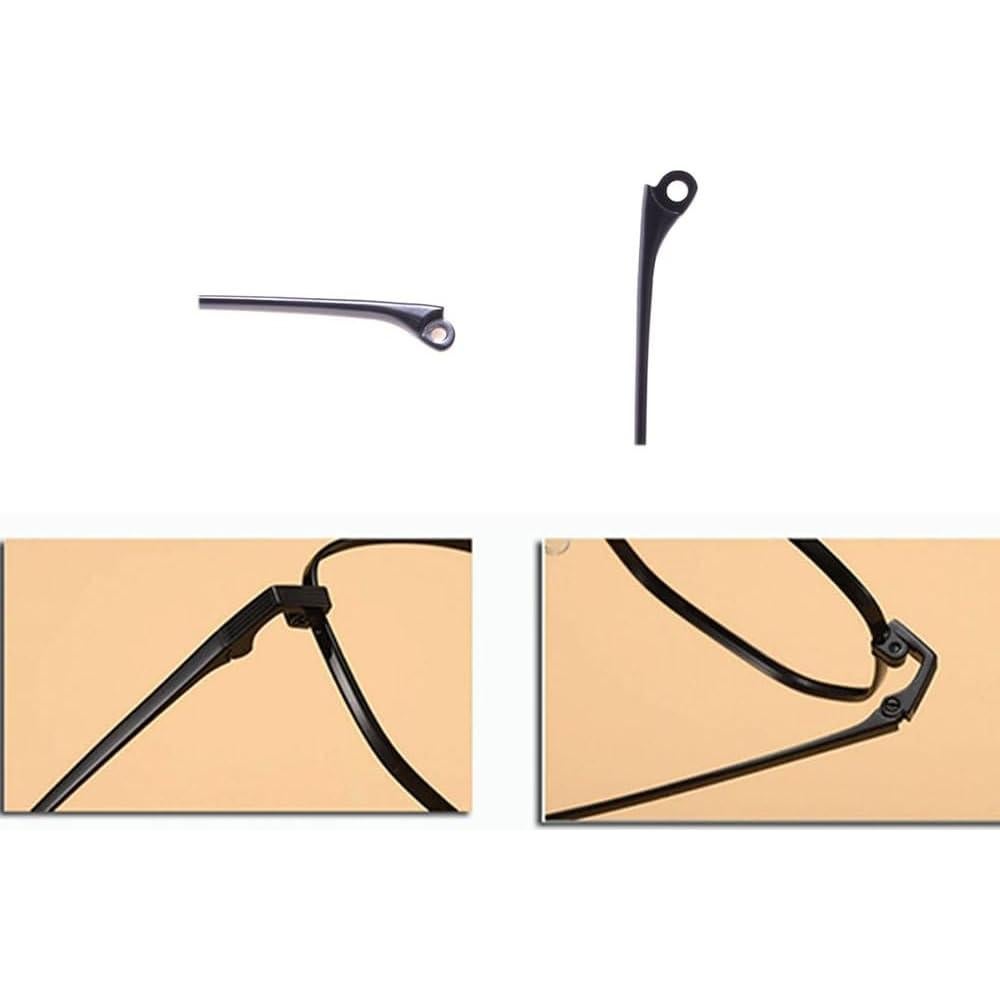 Templos de Reemplazo para Gafas Janky - 1 Par Negro