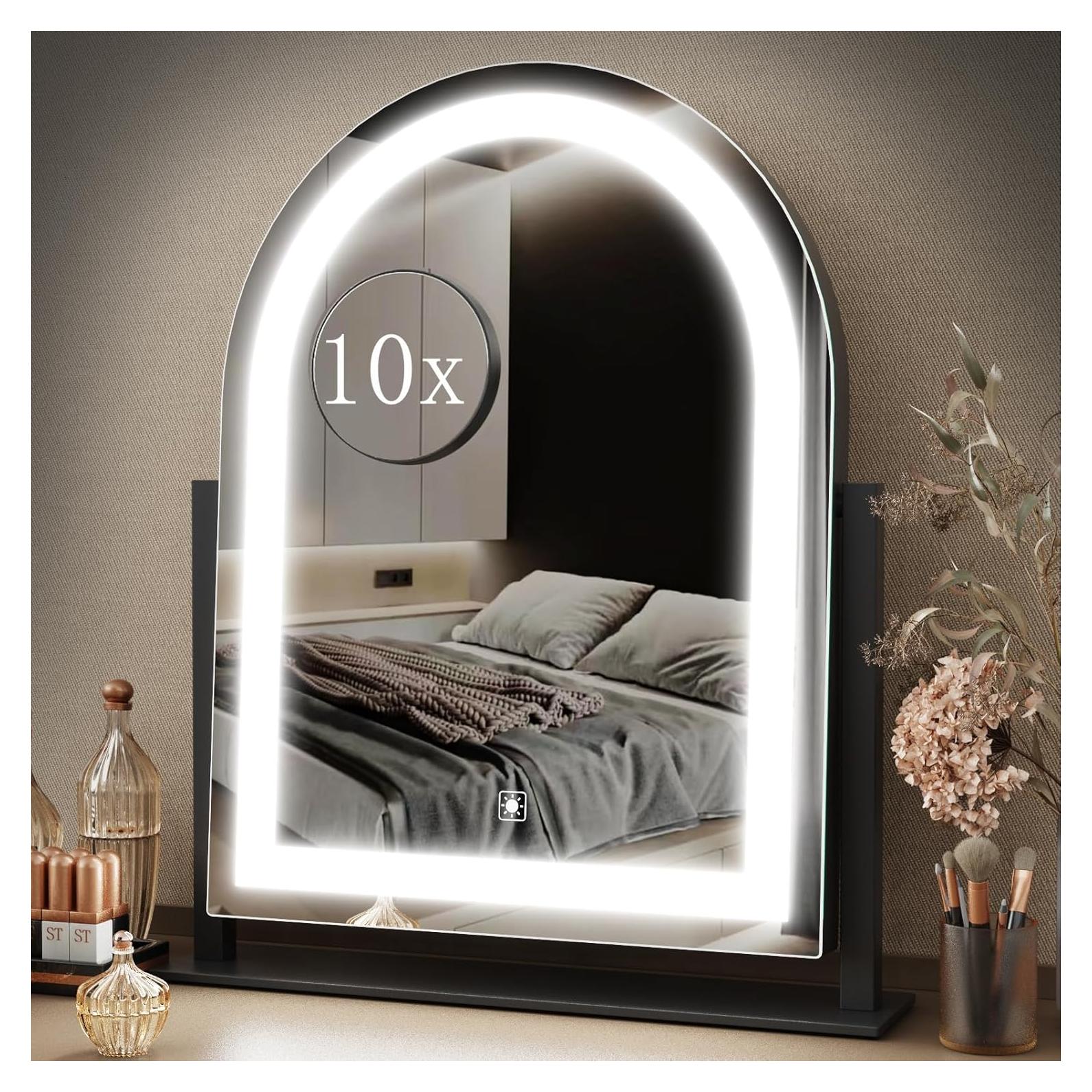 Espejo de Maquillaje Iluminado Gvnkvn 38.6x33 cm 3 Modos Luz